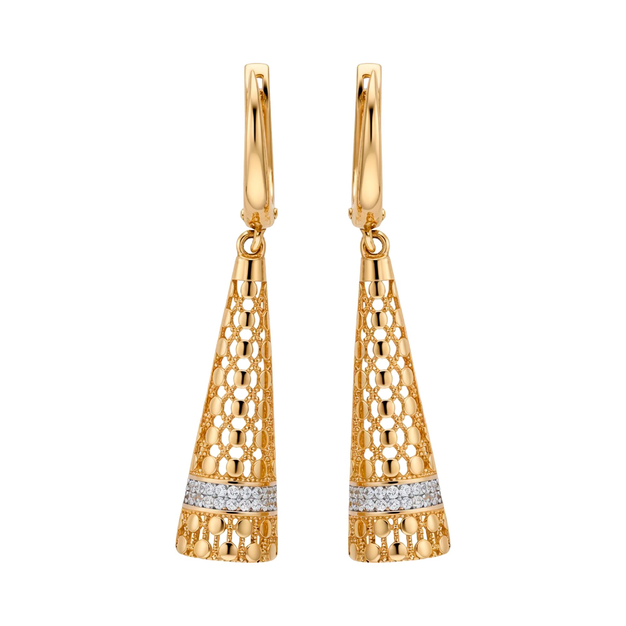 Серьги, золото, 585, 4.38г, 62912 | GoldMarket.kz