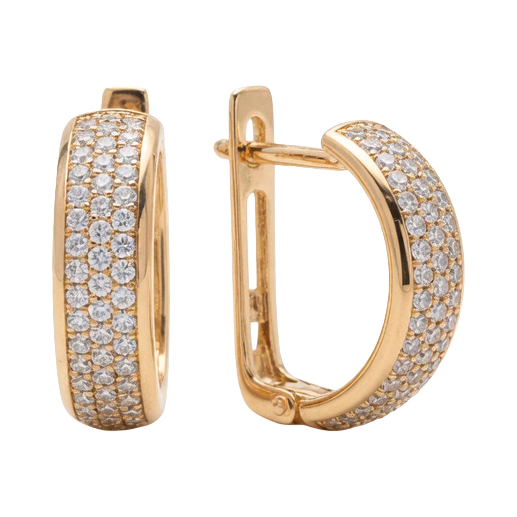 Серьги, золото, 585, 4.01г, 62921, изображение 2 | GoldMarket.kz
