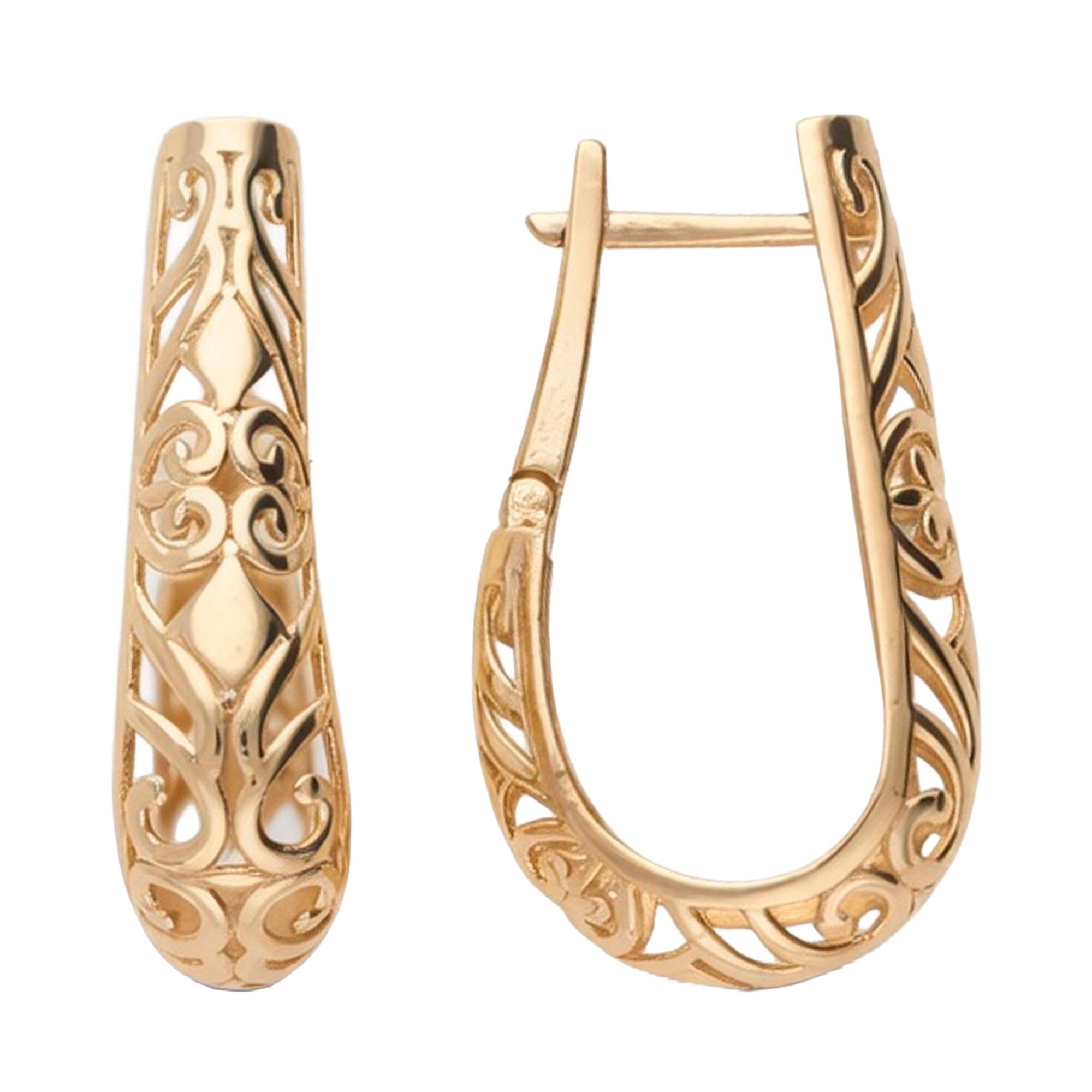 Серьги, золото, 585, 5.07г, 62952, изображение 2 | GoldMarket.kz