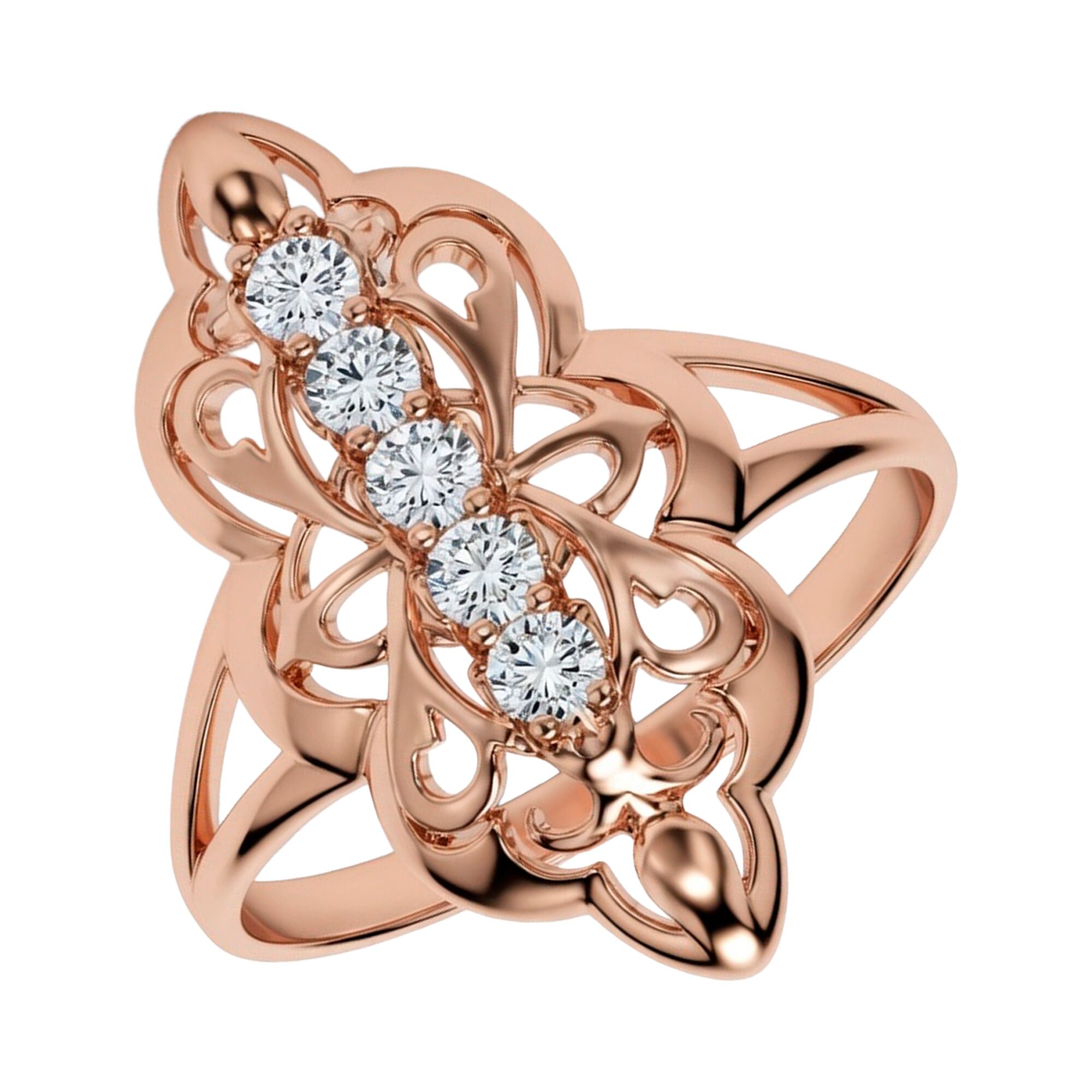 Кольцо, золото, 585, 3.21г, 62958 | GoldMarket.kz