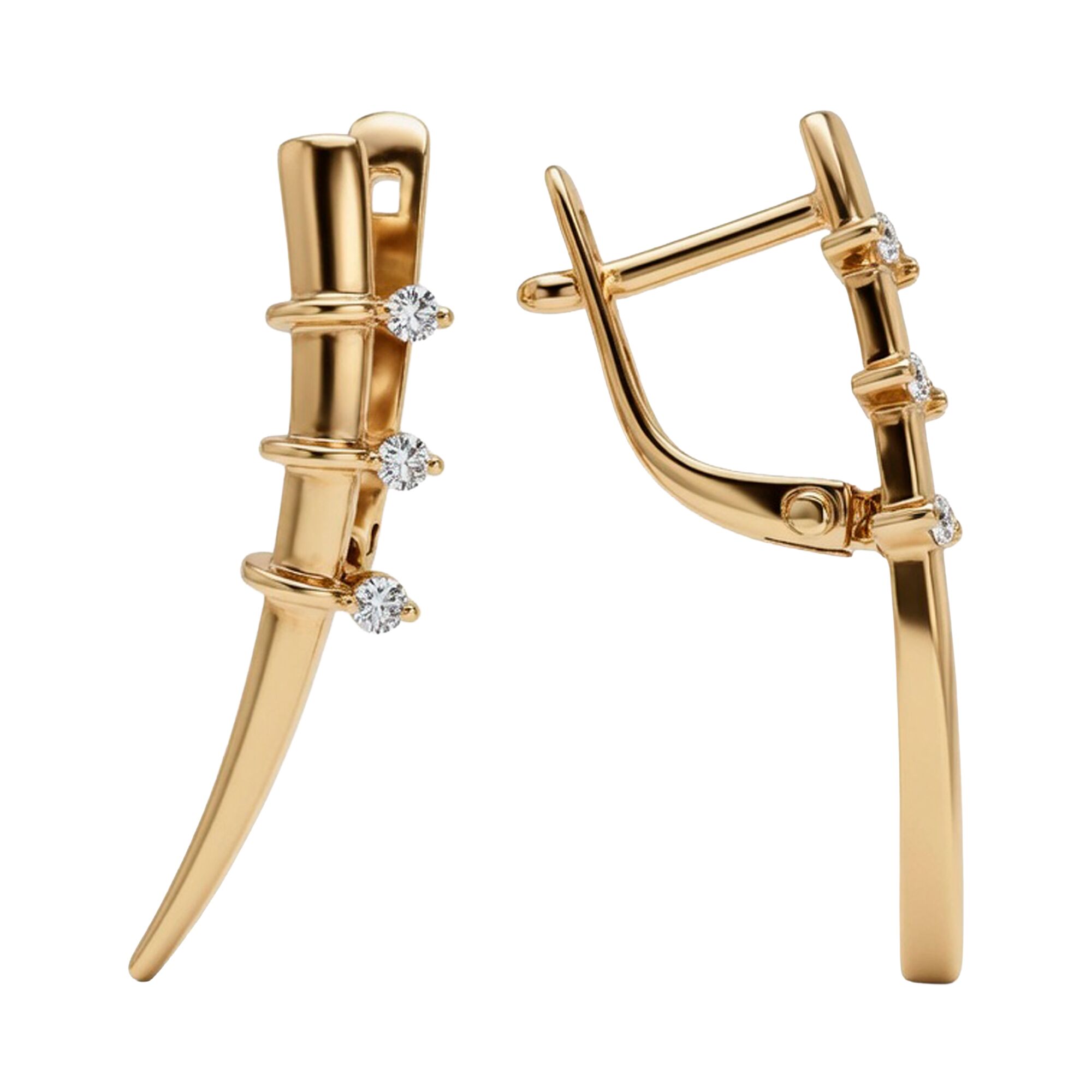 Серьги, золото, 585, 3.37г, 62963, изображение 2 | GoldMarket.kz