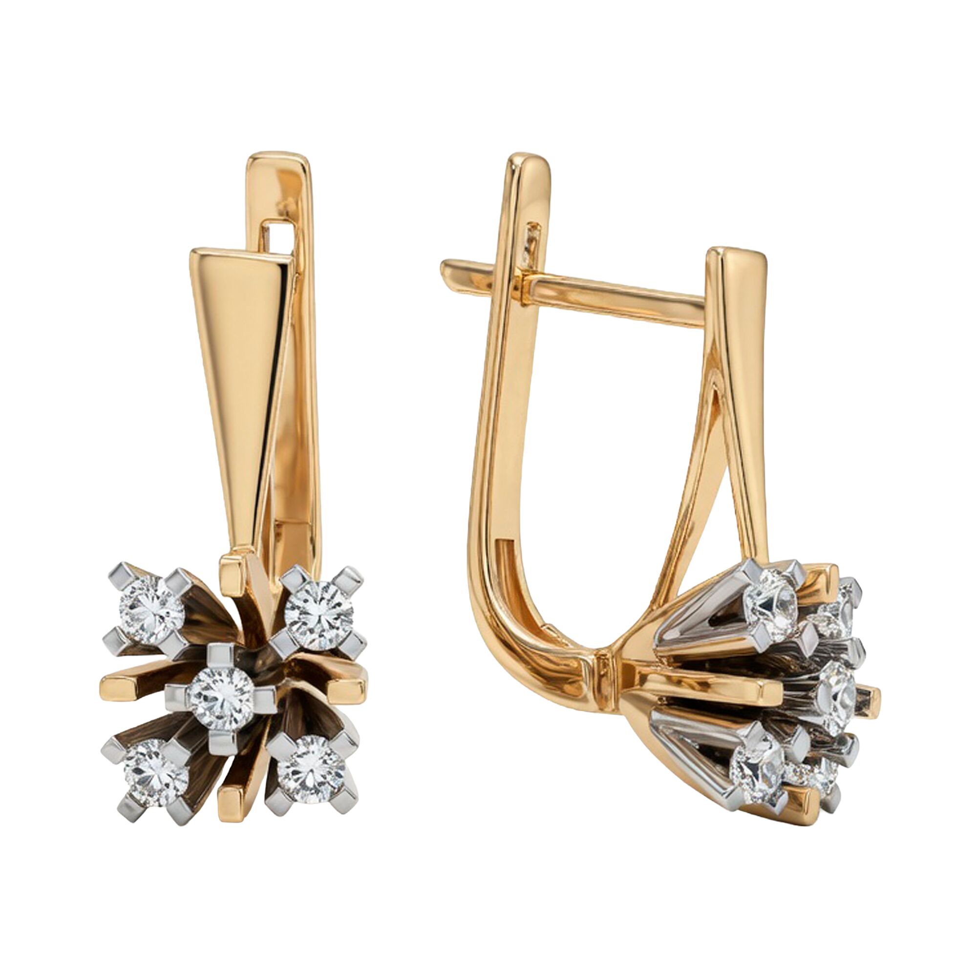 Серьги, золото, 585, 6.73г, 62970, изображение 2 | GoldMarket.kz