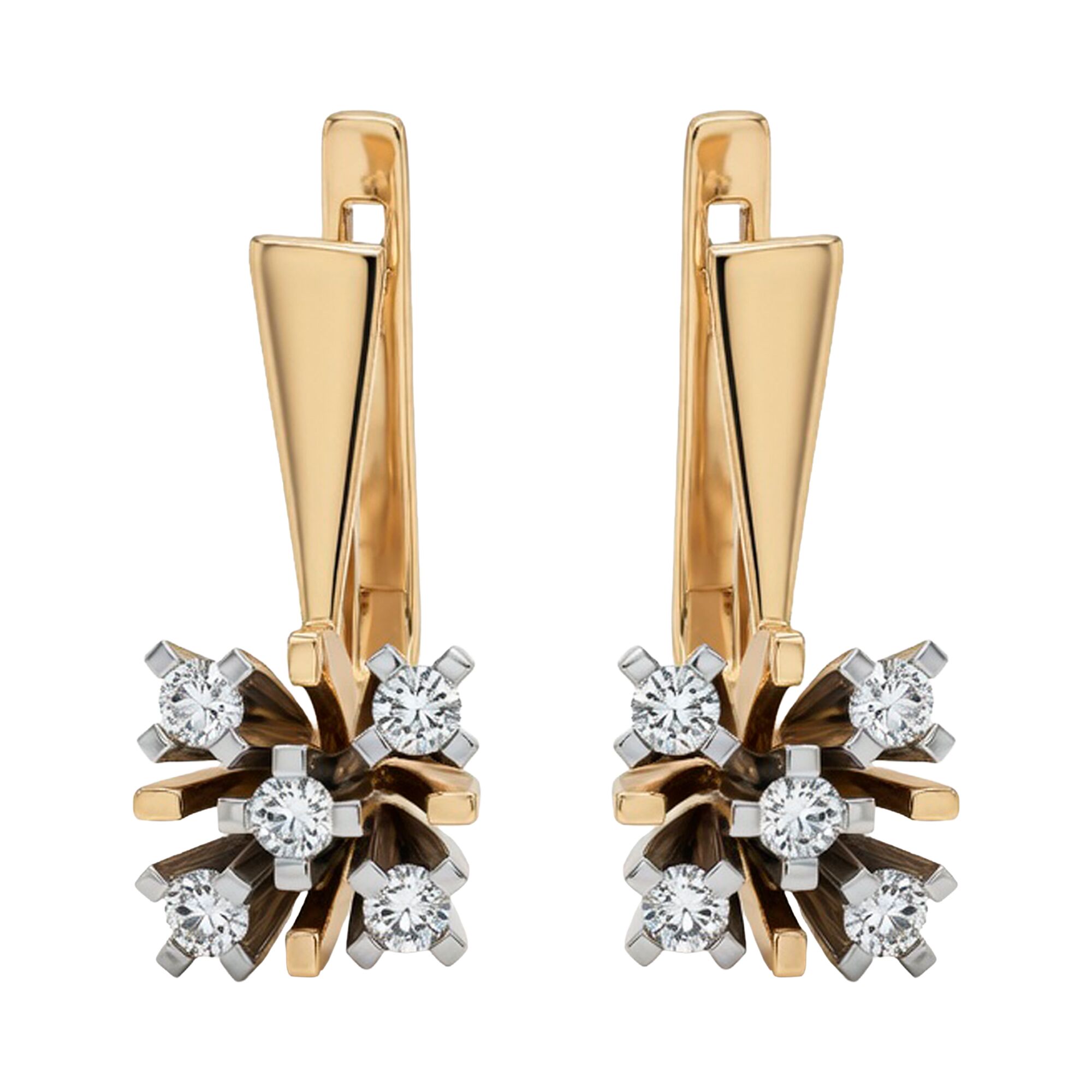 Серьги, золото, 585, 6.73г, 62970 | GoldMarket.kz