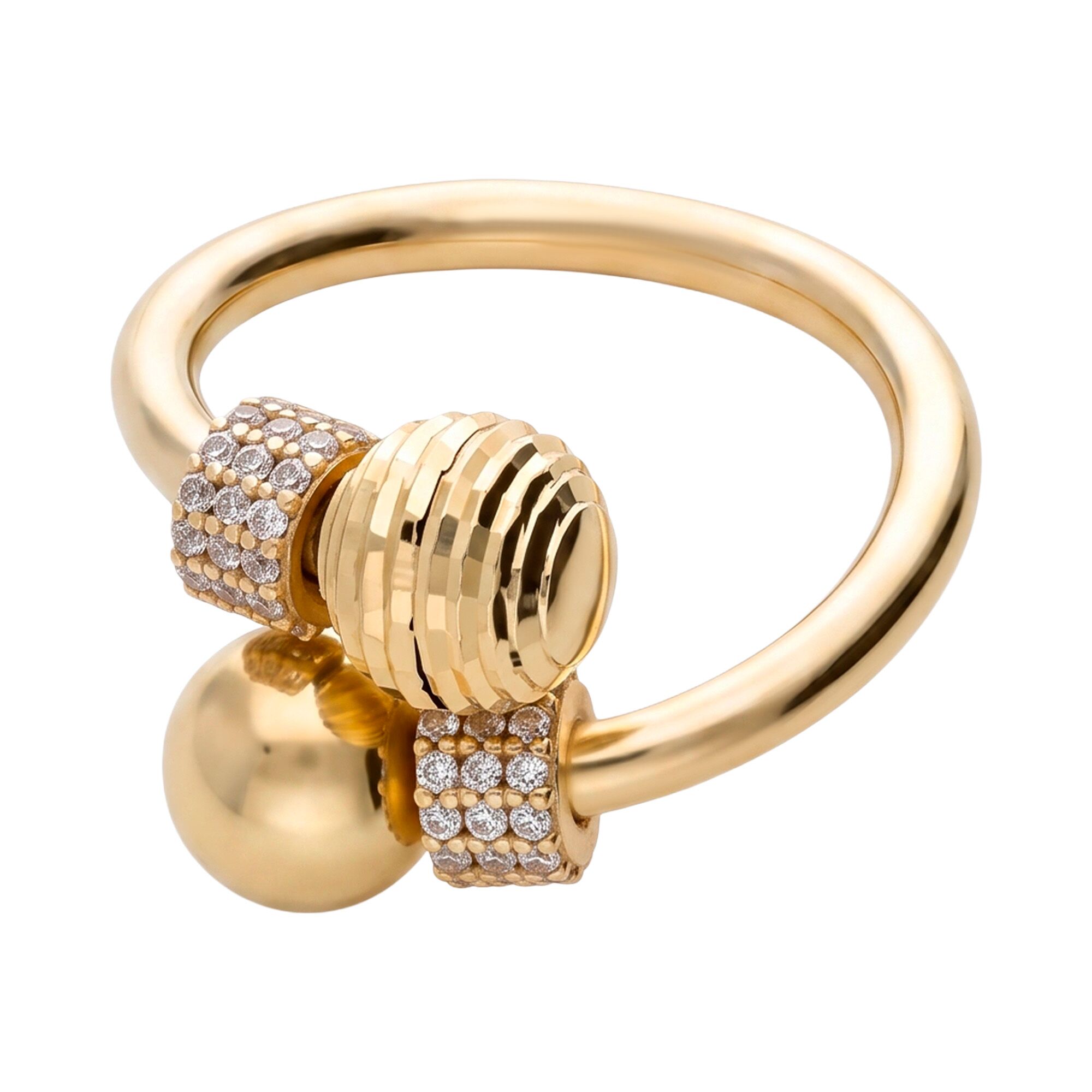 Кольцо, золото, 585, 3.26г, 52077, изображение 2 | GoldMarket.kz