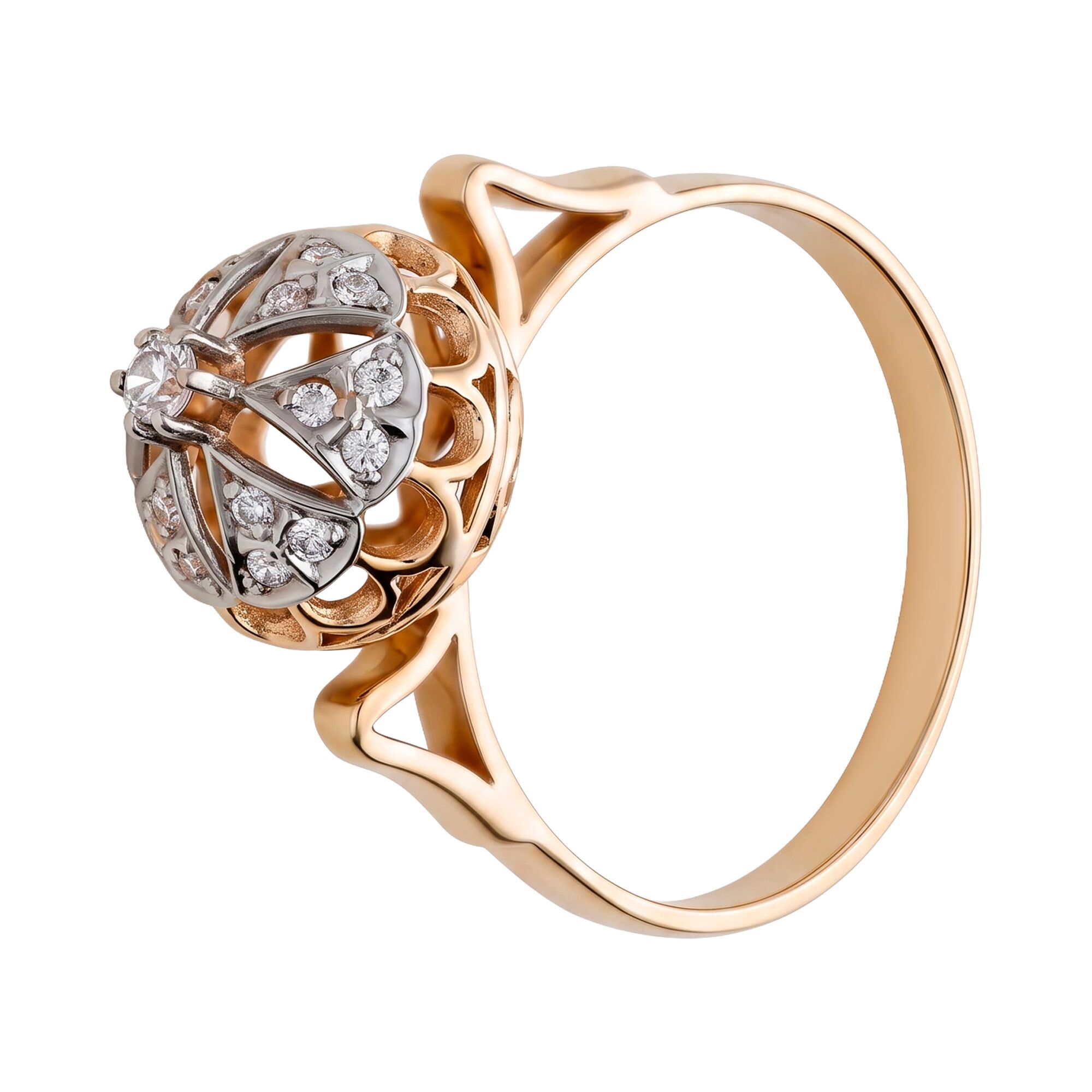 Кольцо, золото, 585, 3.44г, 52094 | GoldMarket.kz