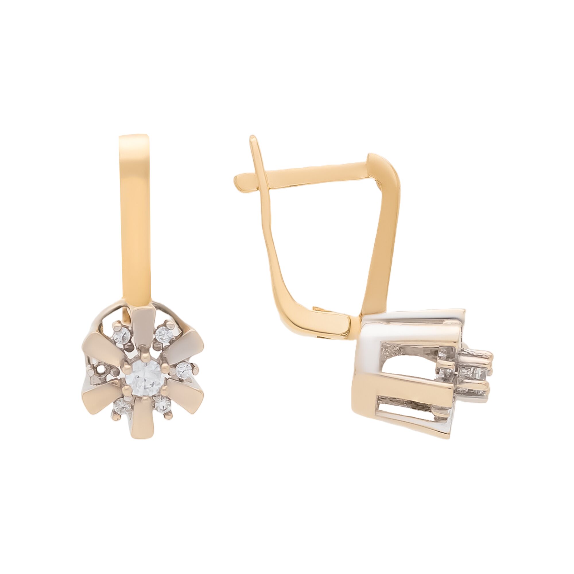 Серьги, золото, 585, 3.47г, 58430, изображение 2 | GoldMarket.kz