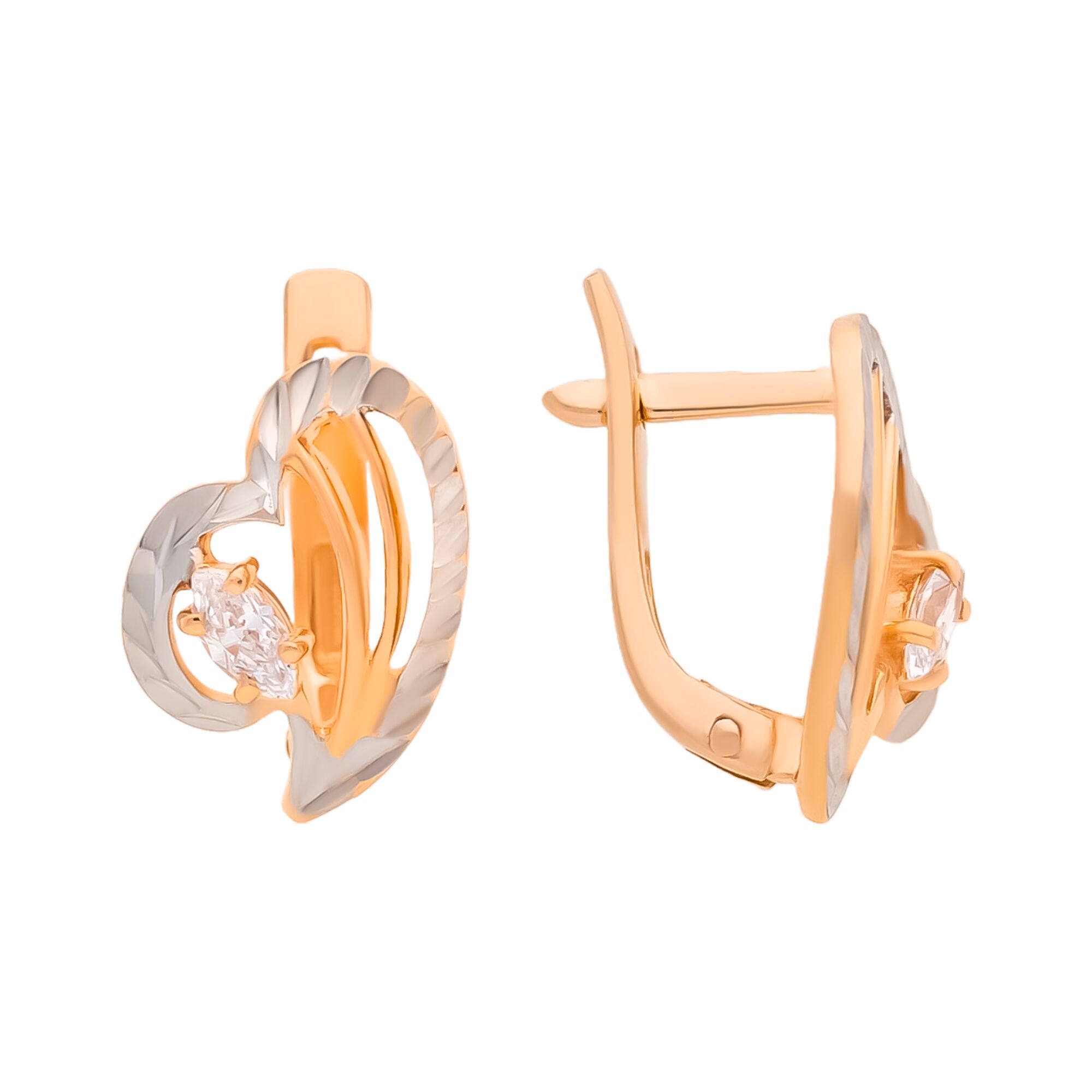 Серьги, золото, 585, 3.66г, 59749, изображение 2 | GoldMarket.kz