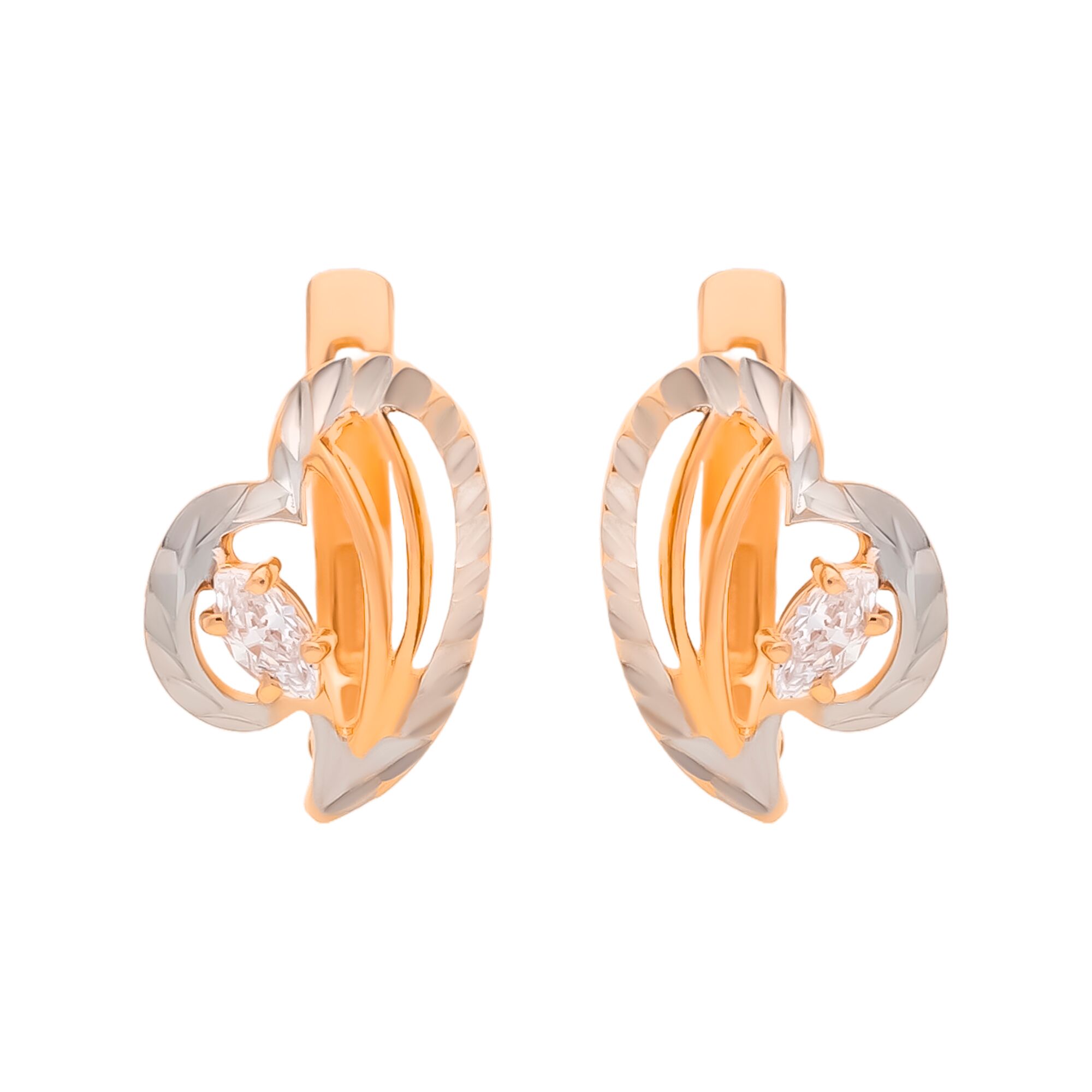 Серьги, золото, 585, 3.66г, 59749 | GoldMarket.kz