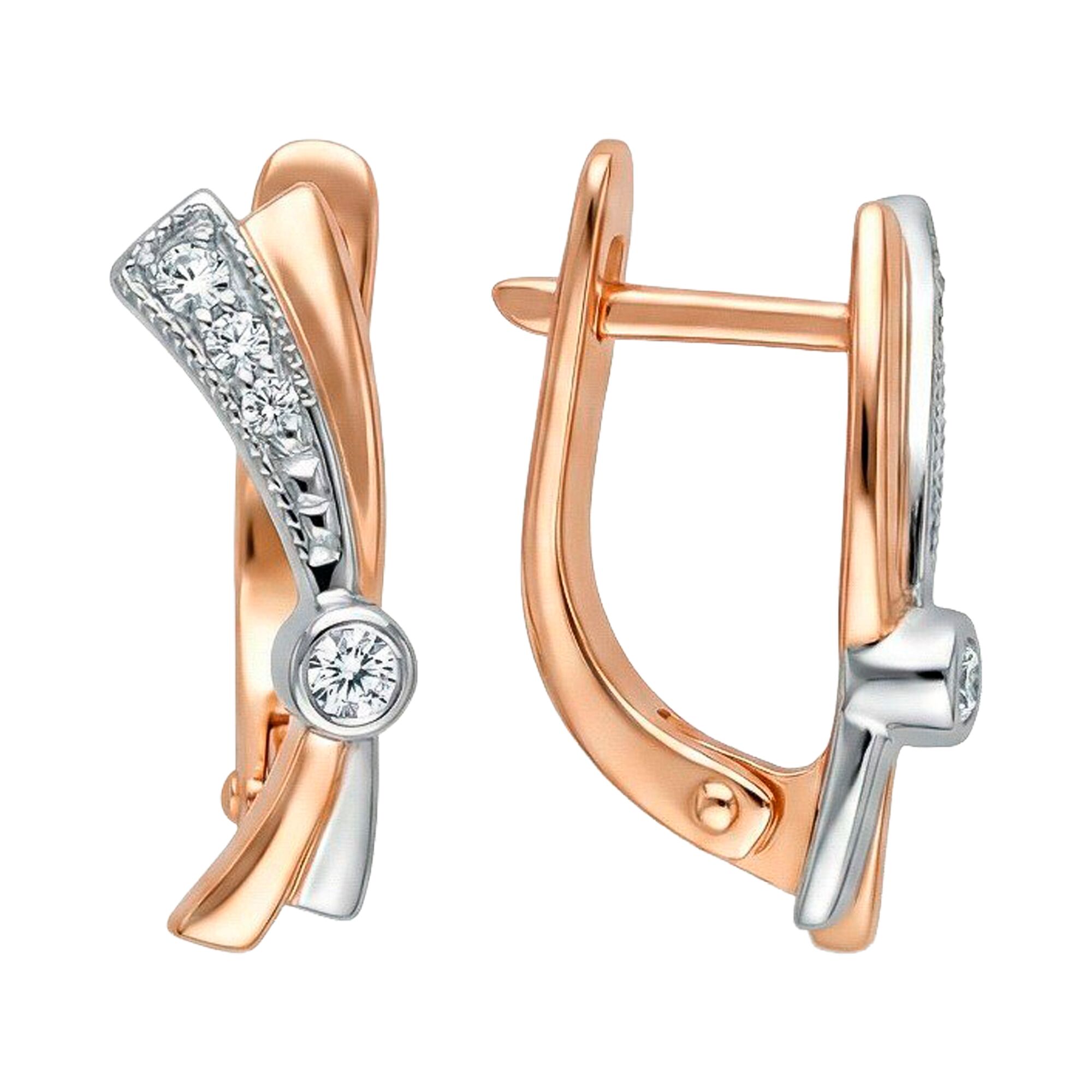 Серьги, золото, 585, 2.82г, 61974, изображение 2 | GoldMarket.kz