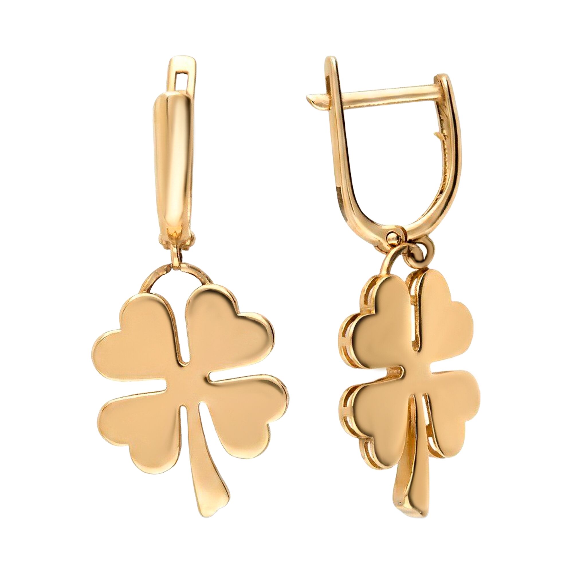 Серьги, золото, 585, 4.02г, 61981, изображение 2 | GoldMarket.kz
