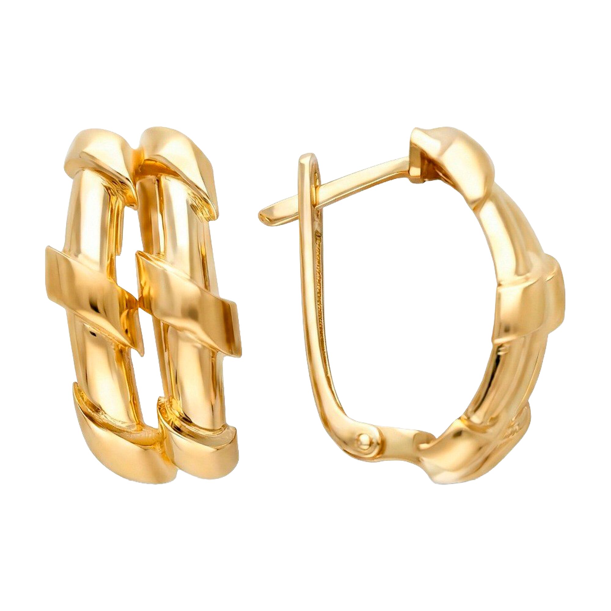 Серьги, золото, 585, 6.01г, 62001, изображение 2 | GoldMarket.kz