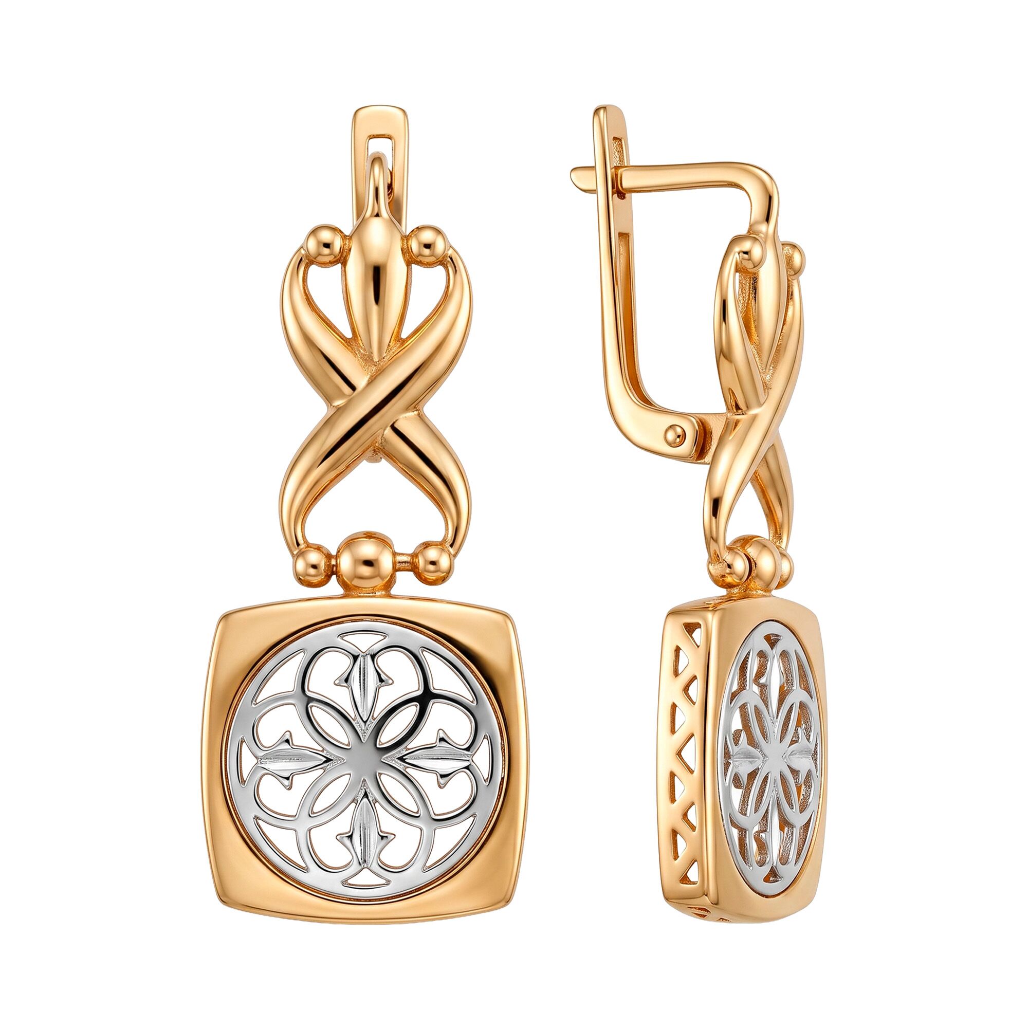 Серьги, золото, 585, 5.02г, 62215, изображение 2 | GoldMarket.kz