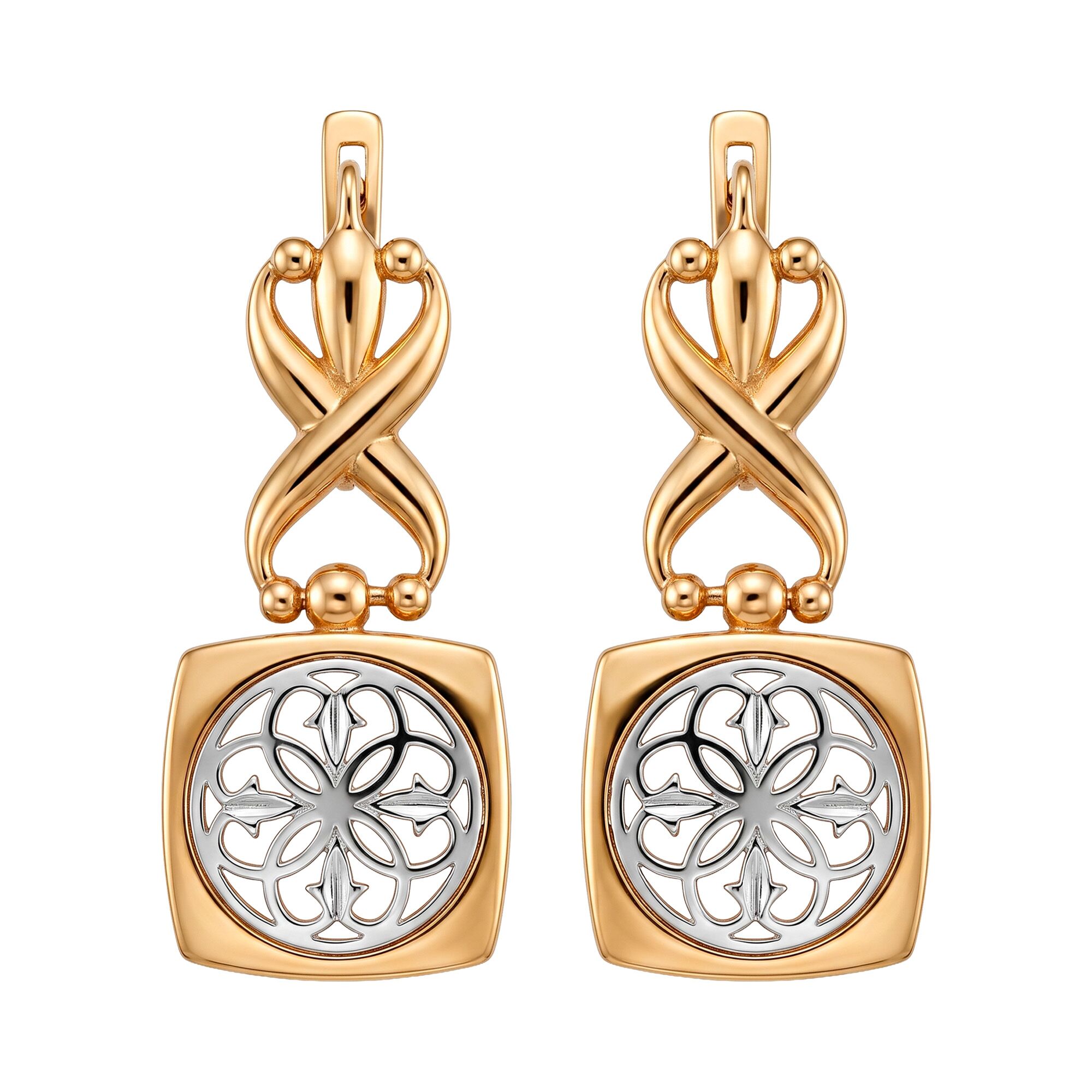 Серьги, золото, 585, 5.02г, 62215 | GoldMarket.kz