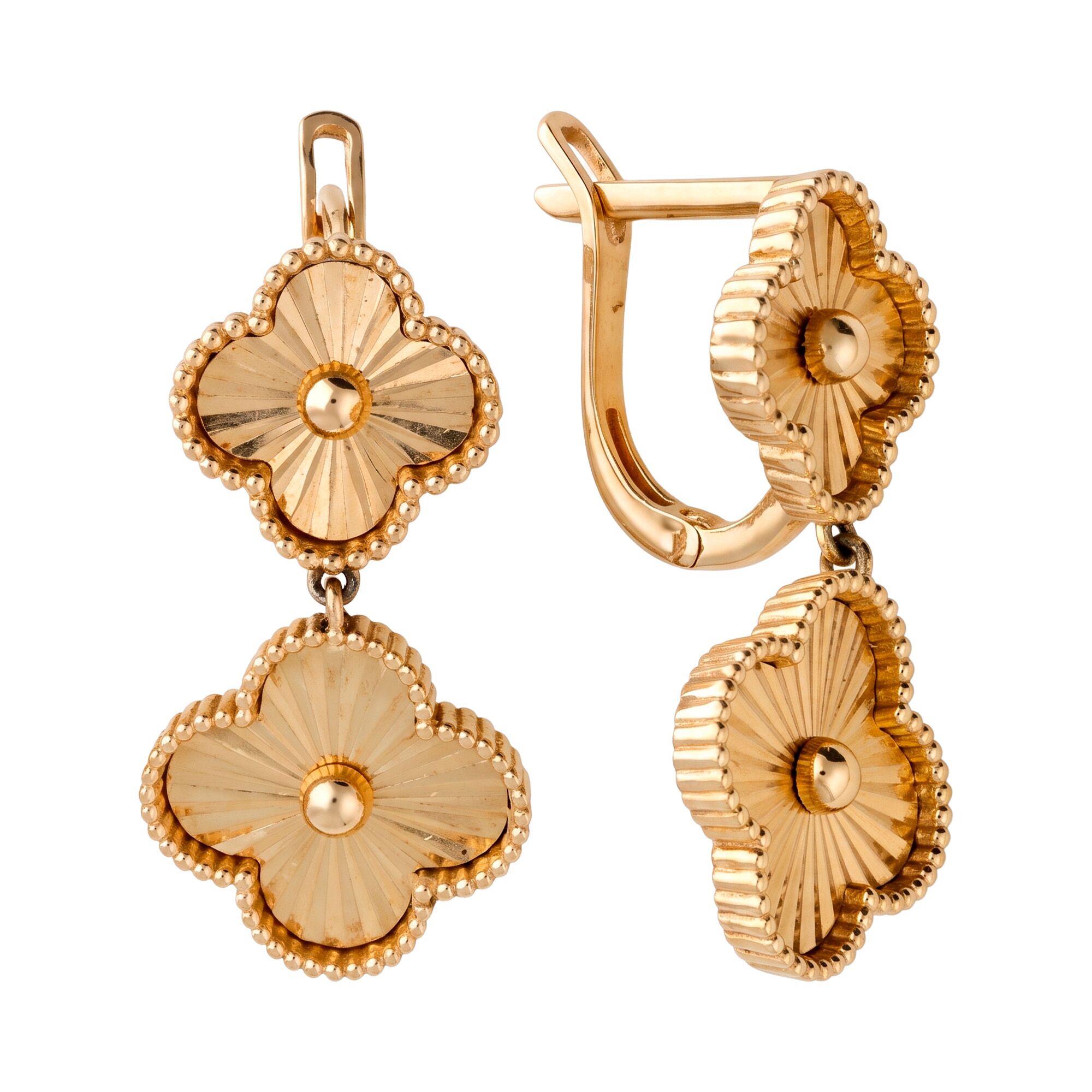 Серьги, золото, 585, 5.97г, 62220, изображение 2 | GoldMarket.kz