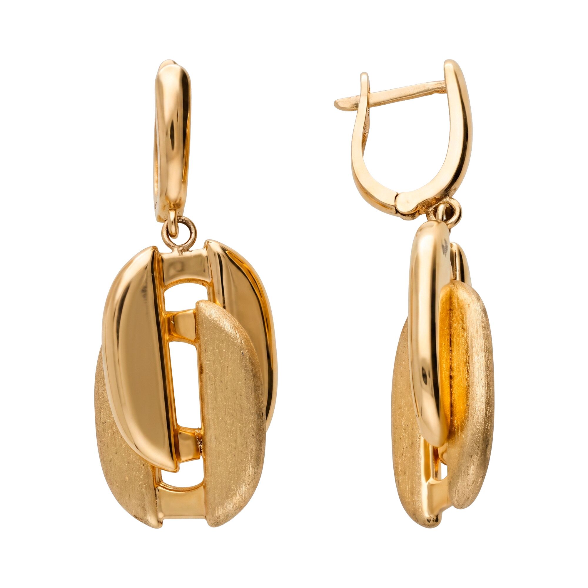 Серьги, золото, 585, 7.4г, 62234, изображение 2 | GoldMarket.kz