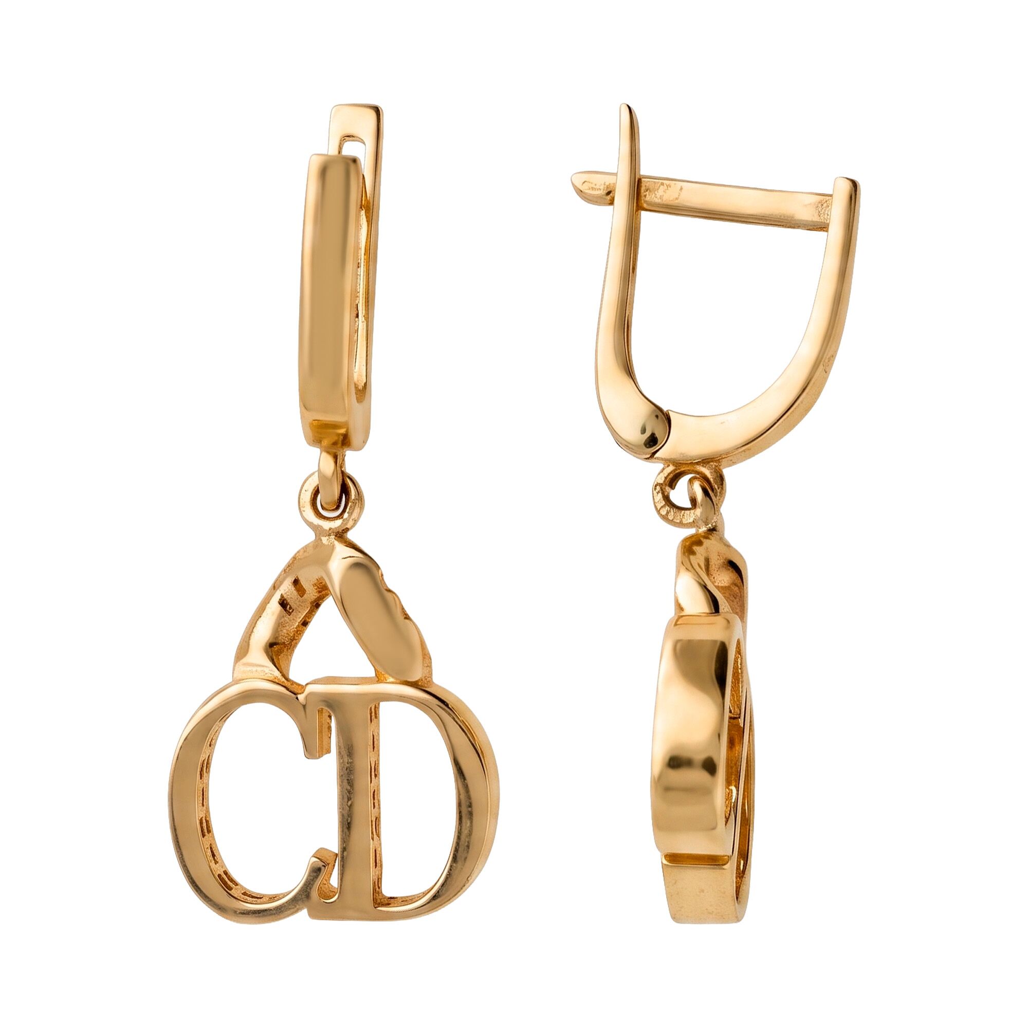Серьги, золото, 585, 4.91г, 62237, изображение 2 | GoldMarket.kz