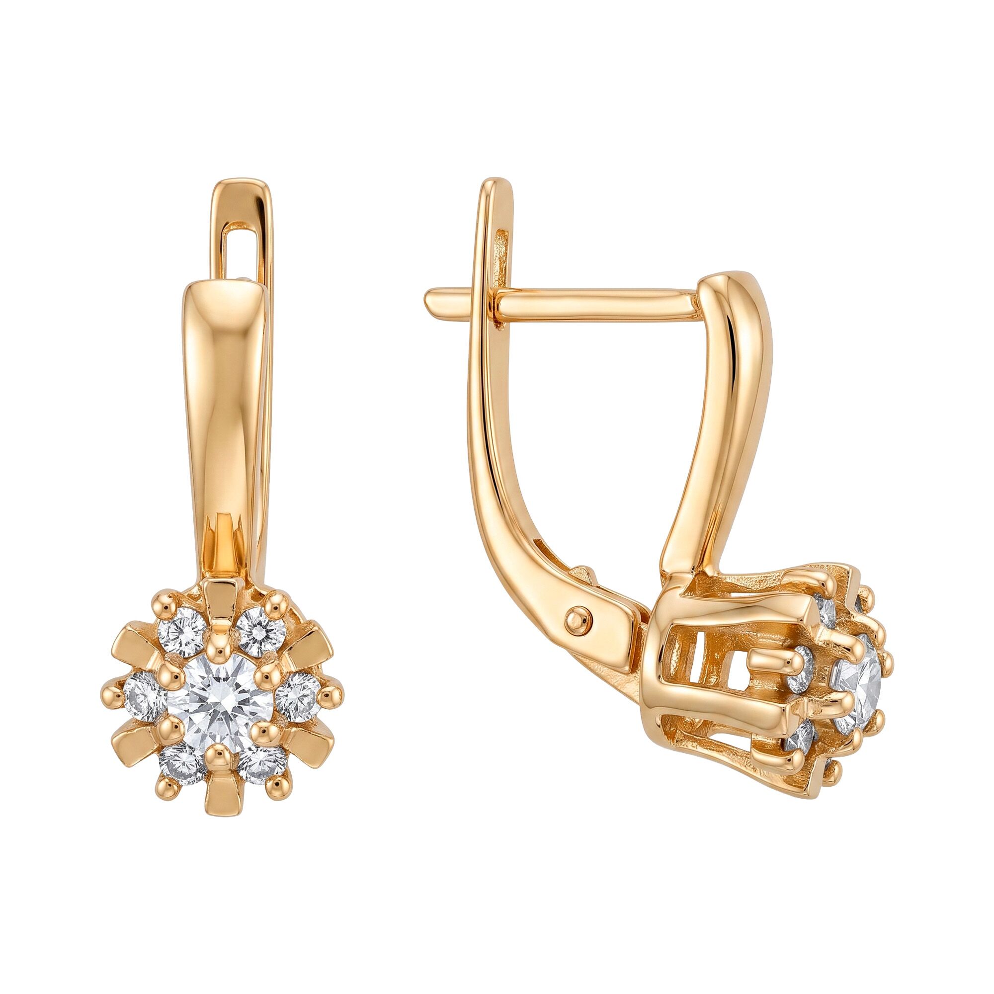 Серьги, золото, 585, 4.85г, 62269, изображение 2 | GoldMarket.kz
