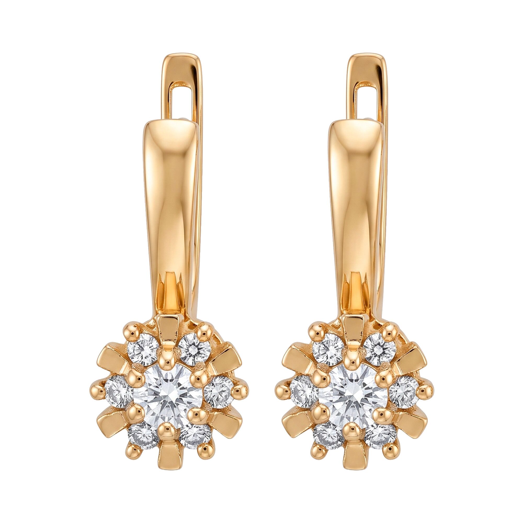 Серьги, золото, 585, 4.85г, 62269 | GoldMarket.kz