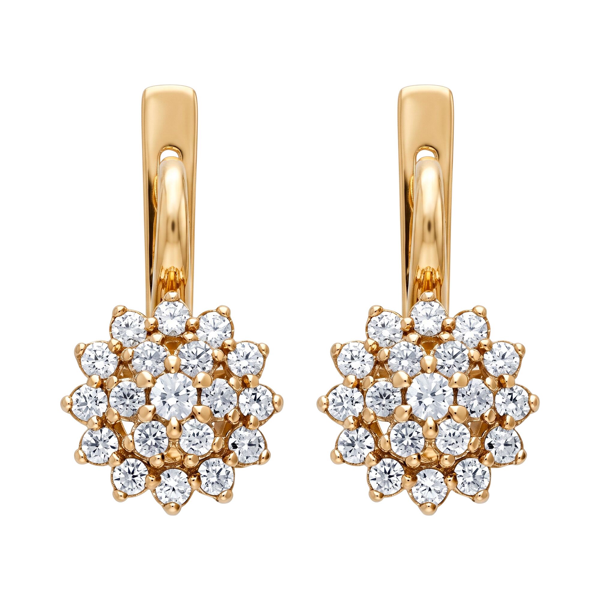 Серьги, золото, 585, 4.72г, 62318 | GoldMarket.kz