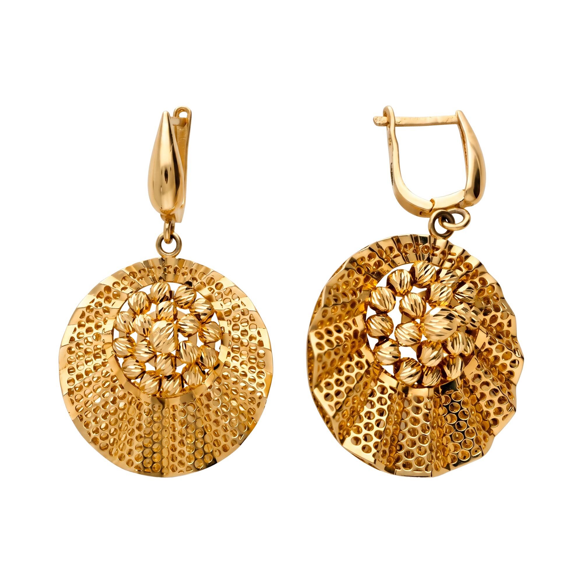 Серьги, золото, 585, 8.65г, 62320, изображение 2 | GoldMarket.kz