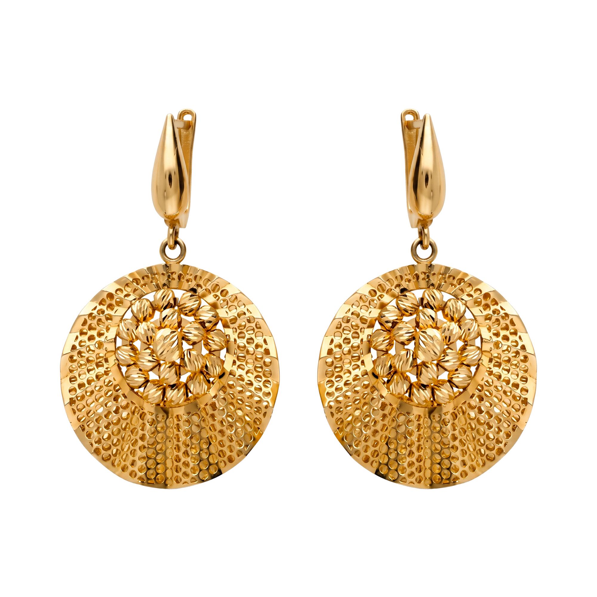 Серьги, золото, 585, 8.65г, 62320 | GoldMarket.kz