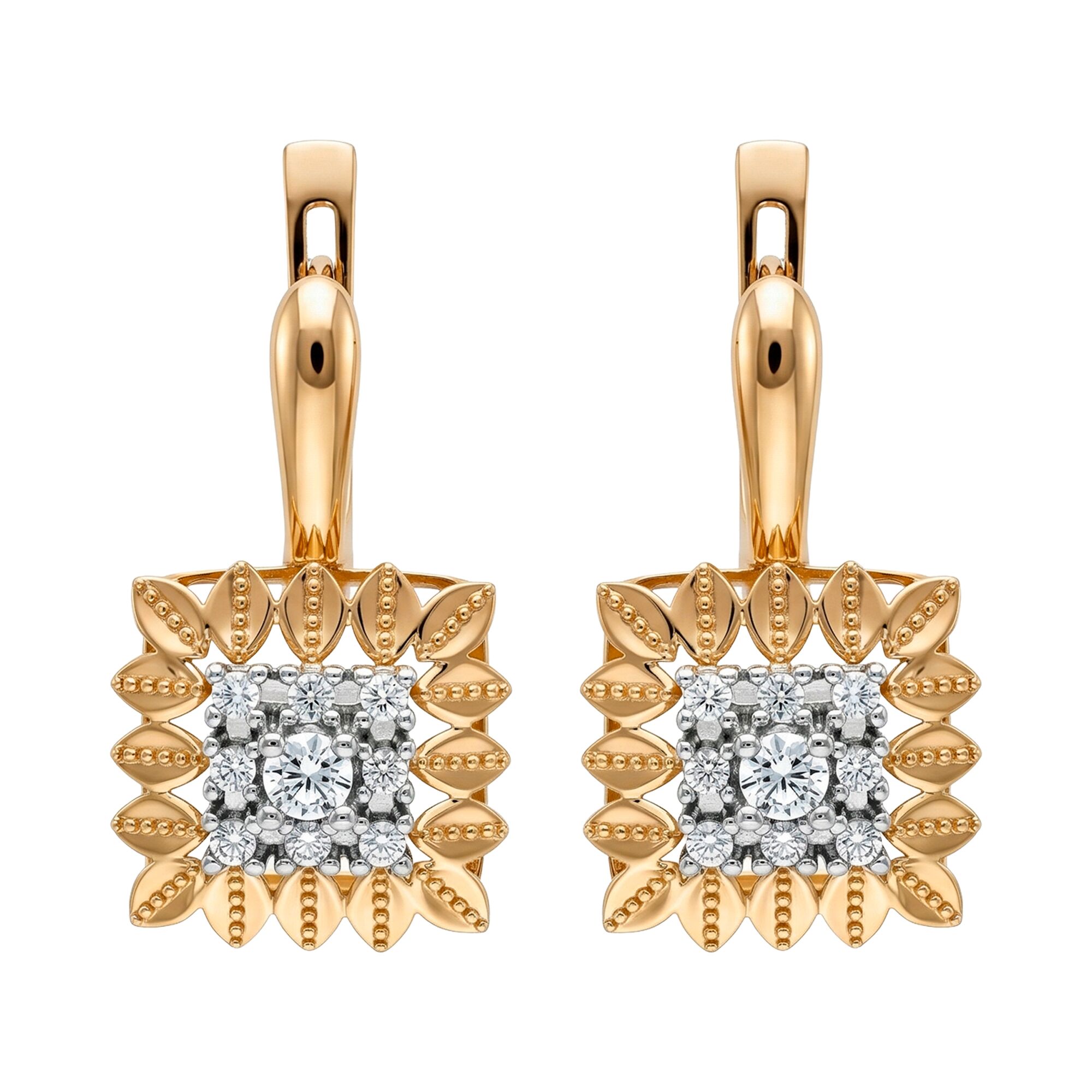 Серьги, золото, 585, 5.95г, 62791 | GoldMarket.kz