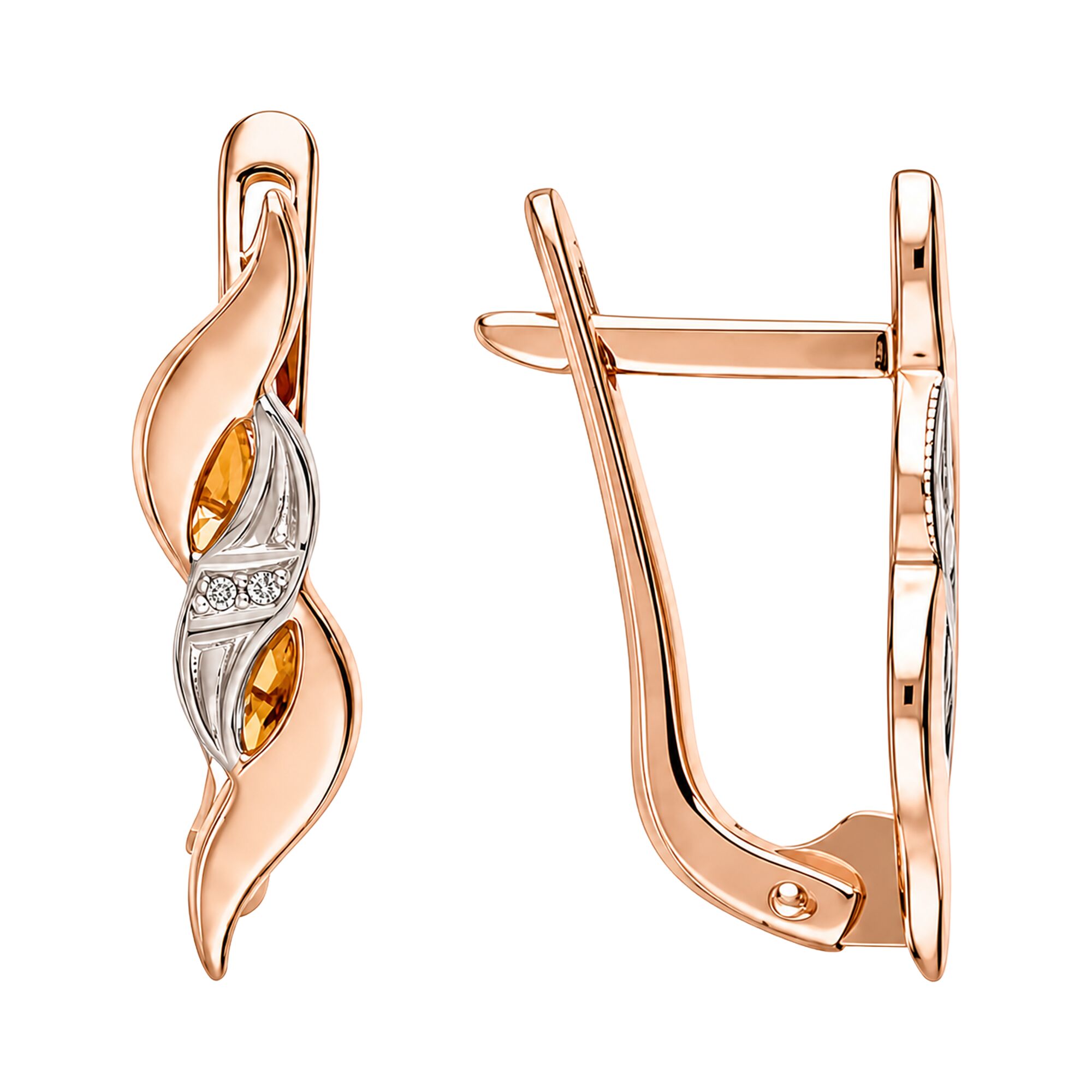 Серьги, золото, 585, 2.93г, 62976, изображение 2 | GoldMarket.kz