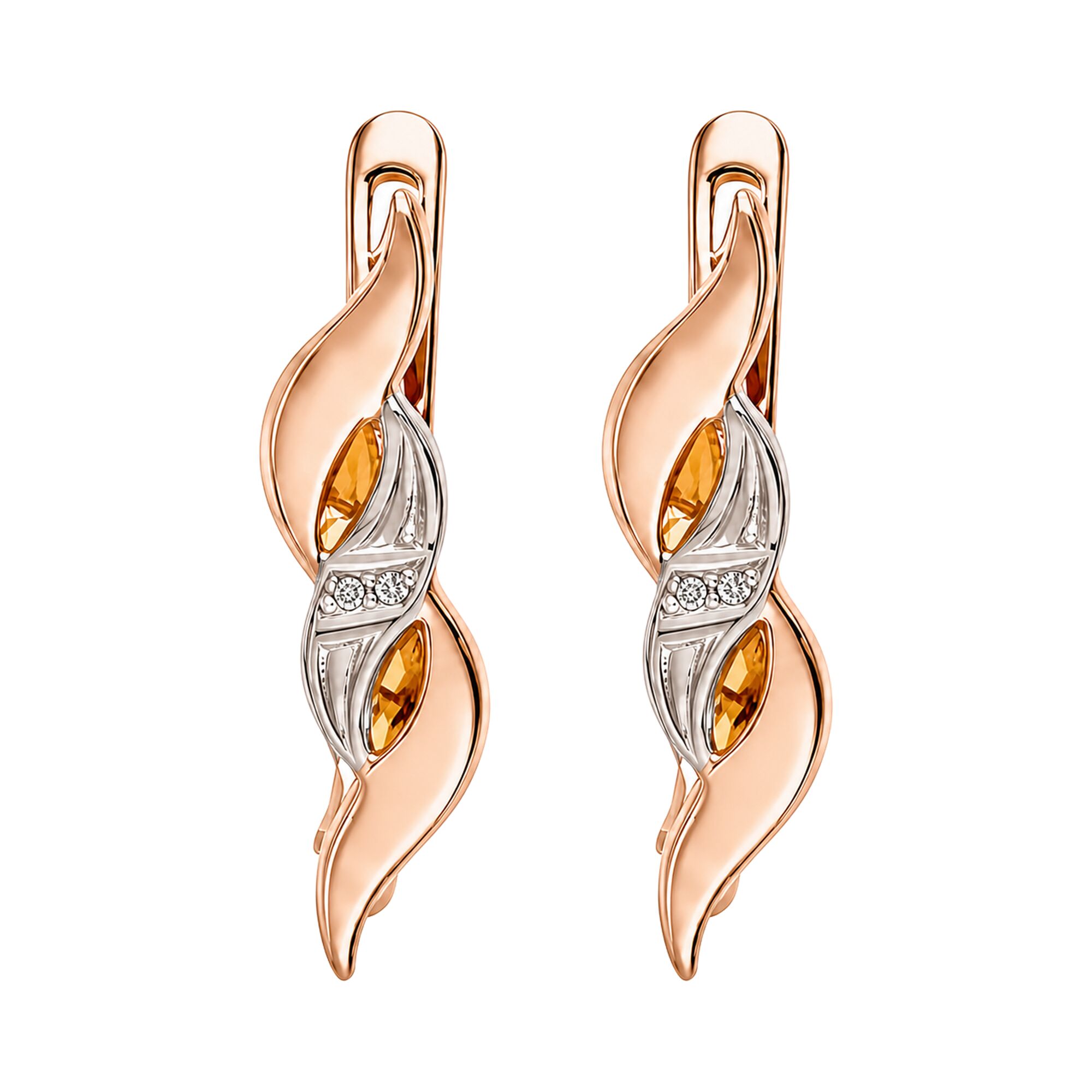 Серьги, золото, 585, 2.93г, 62976 | GoldMarket.kz