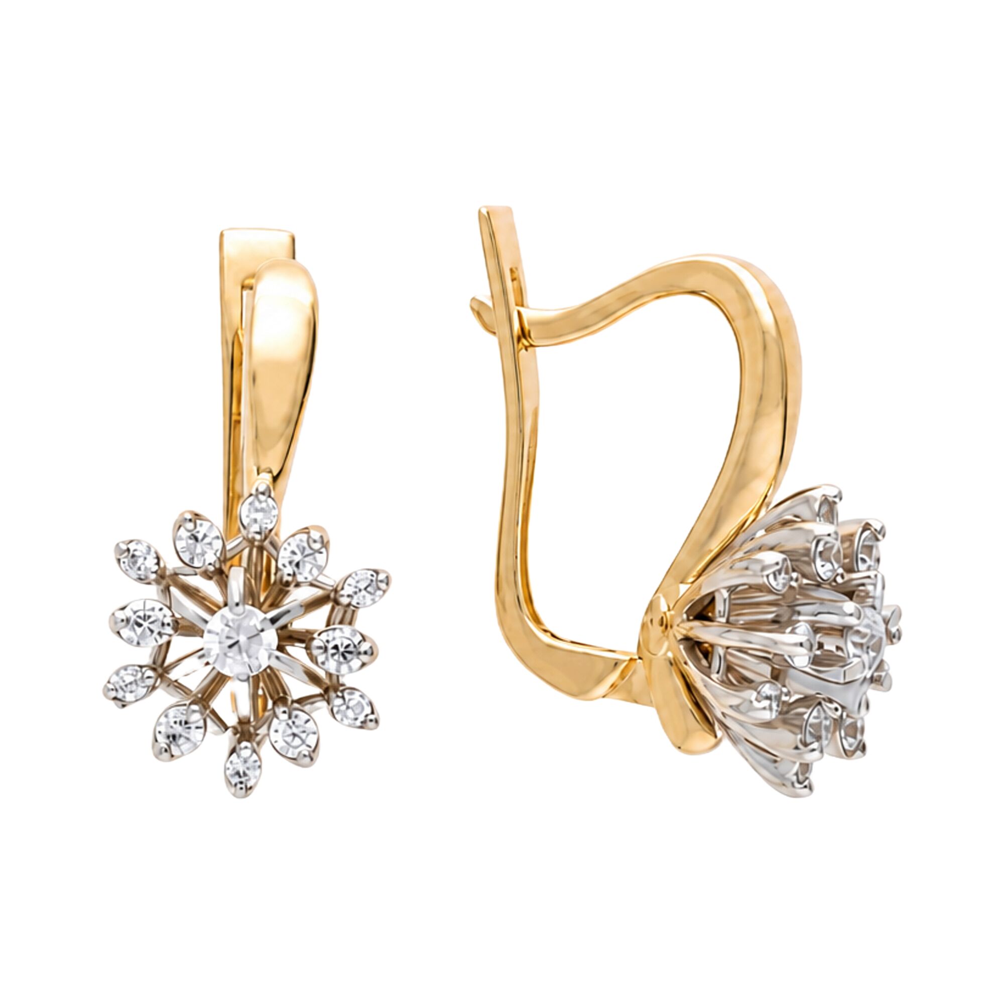 Серьги, золото, 585, 7.42г, 62980, изображение 2 | GoldMarket.kz