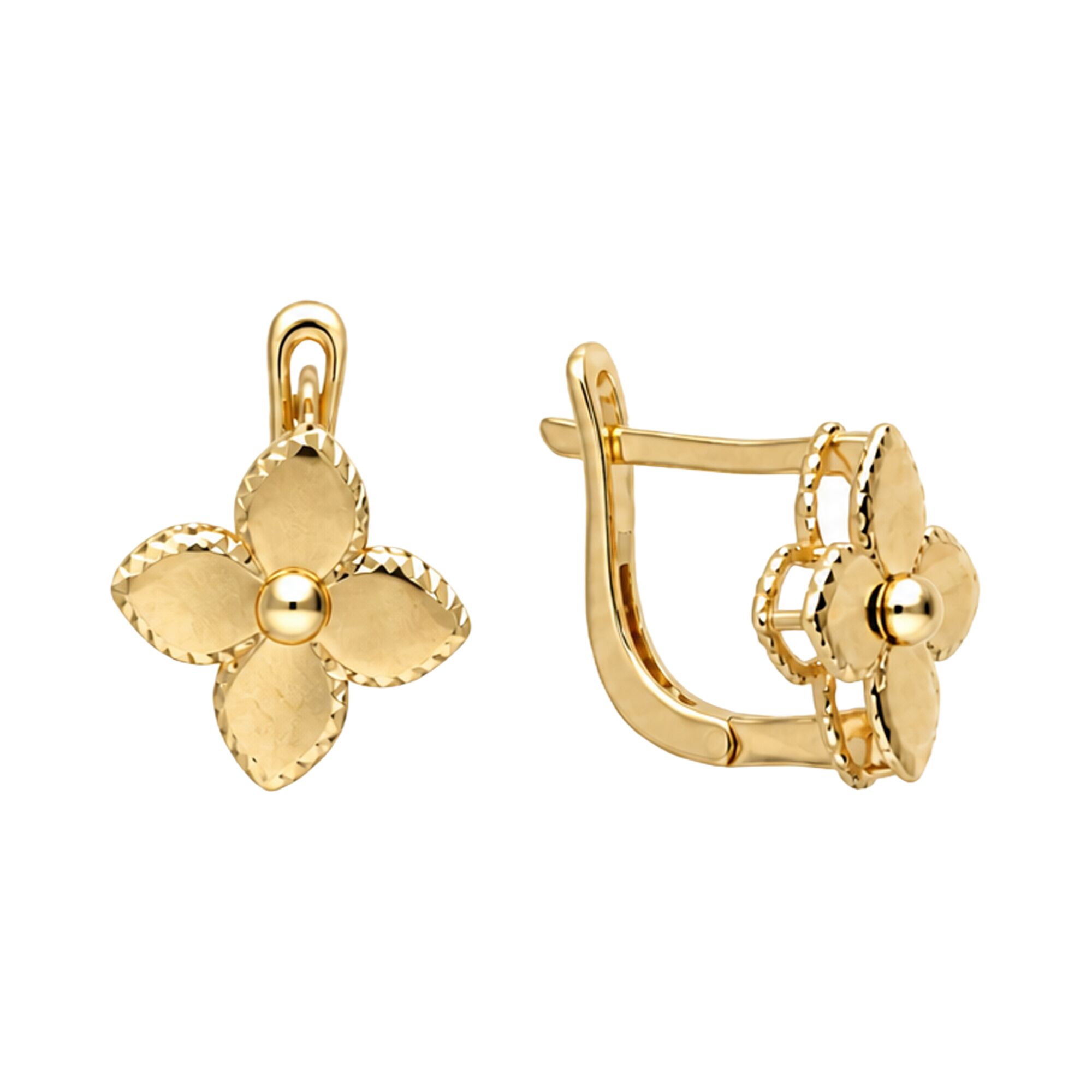 Серьги, золото, 585, 2.26г, 62997, изображение 2 | GoldMarket.kz