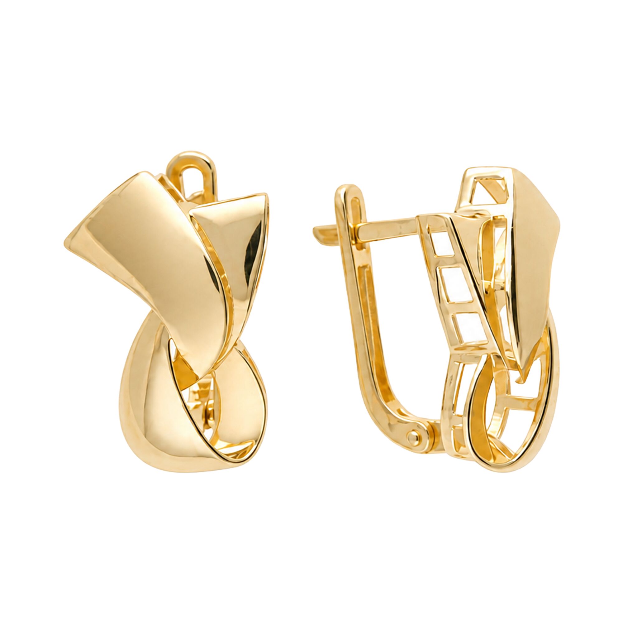 Серьги, золото, 585, 4.38г, 63024, изображение 2 | GoldMarket.kz