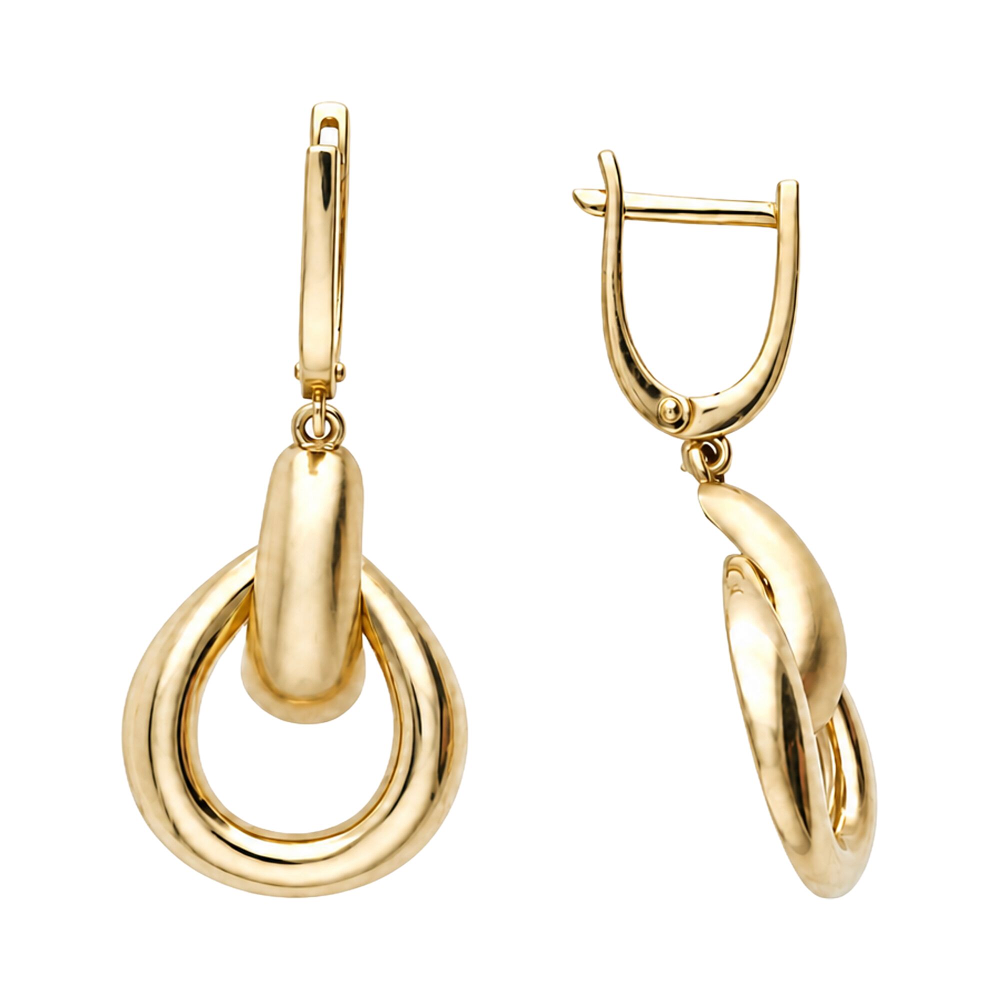 Серьги, золото, 585, 4.66г, 63029, изображение 2 | GoldMarket.kz
