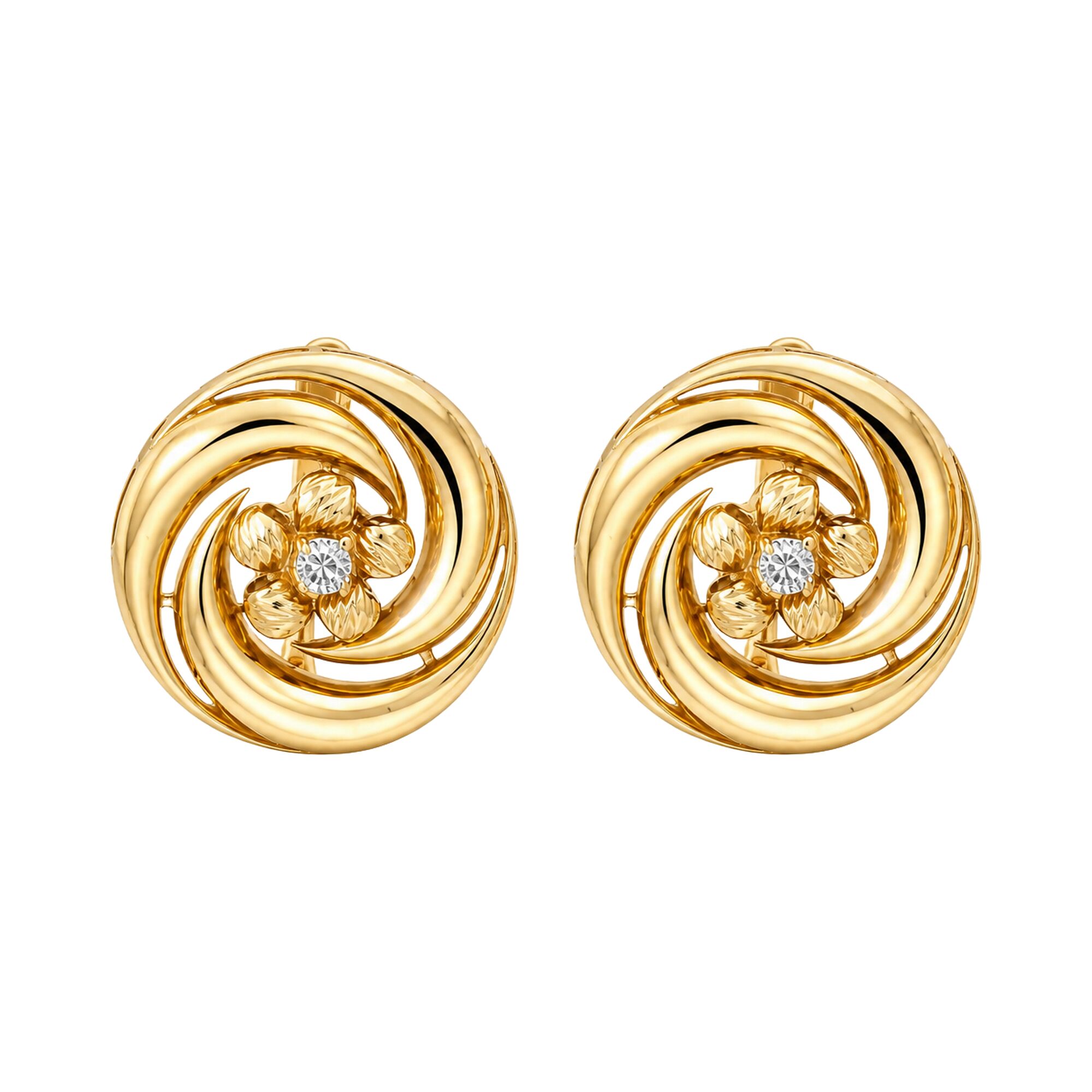 Серьги, золото, 585, 5.3г, 63030 | GoldMarket.kz