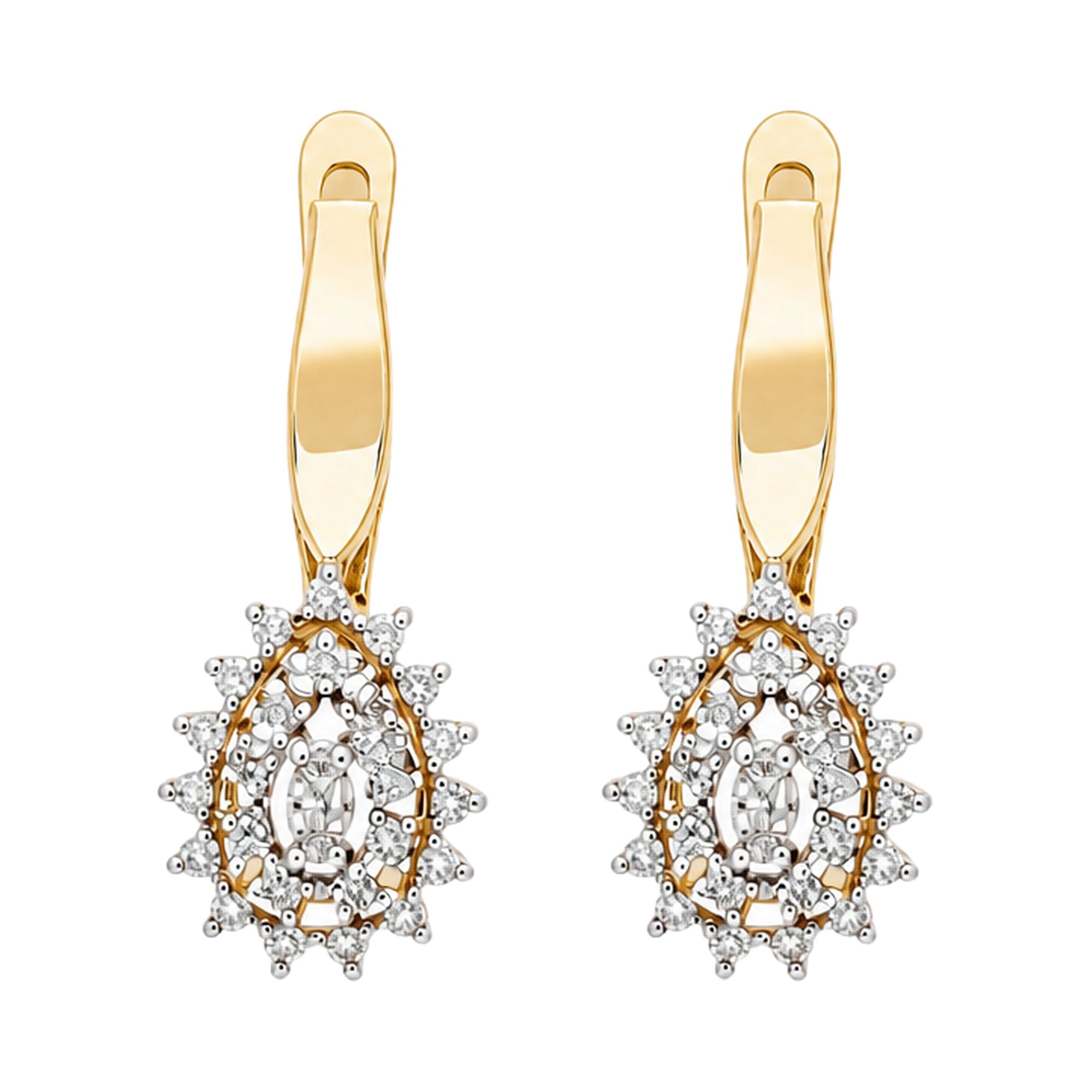 Серьги, золото, 585, 4.69г, 63042 | GoldMarket.kz