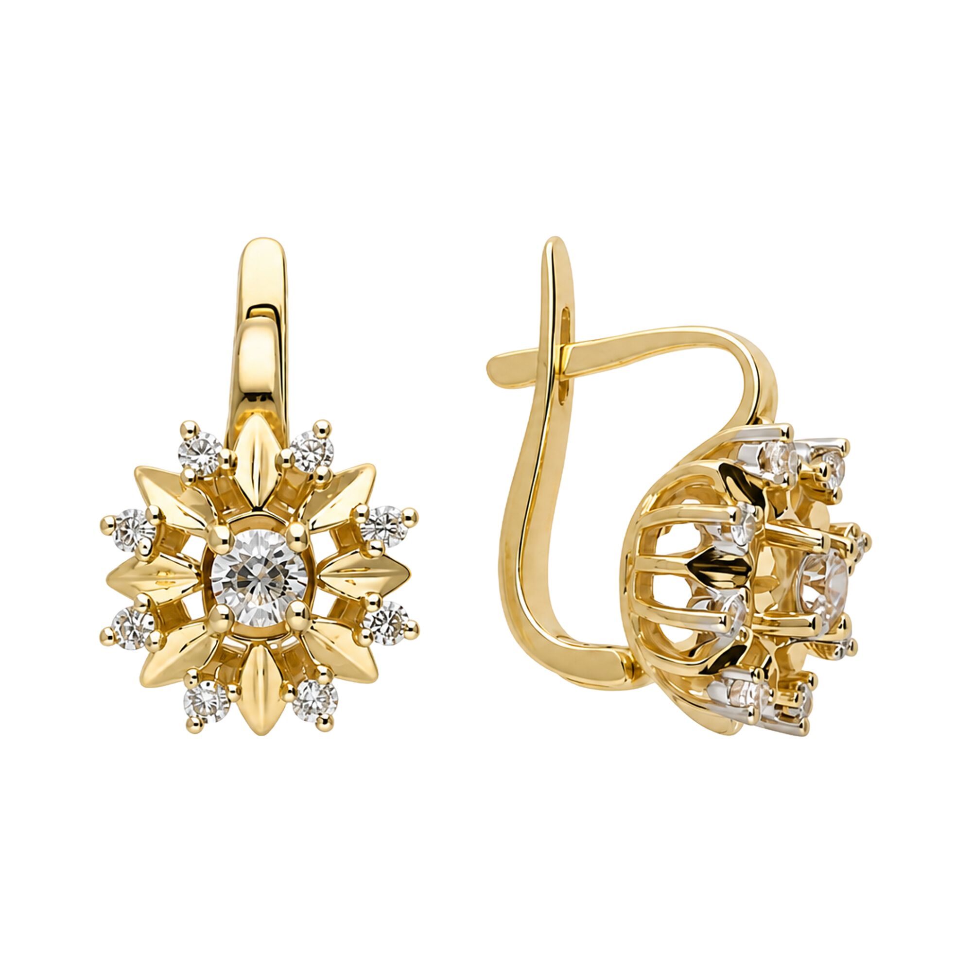 Серьги, золото, 585, 6.78г, 63053, изображение 2 | GoldMarket.kz