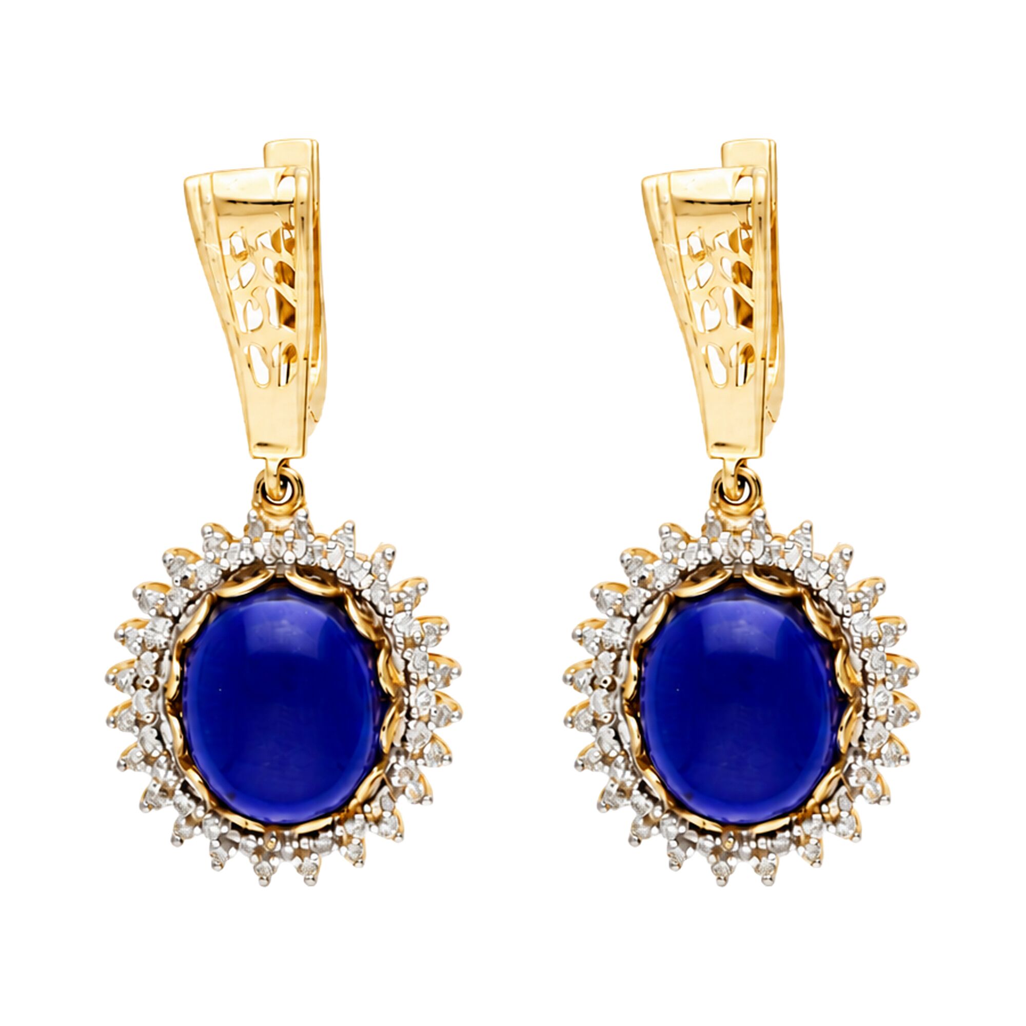 Серьги, золото, 585, 12.09г, 63056 | GoldMarket.kz