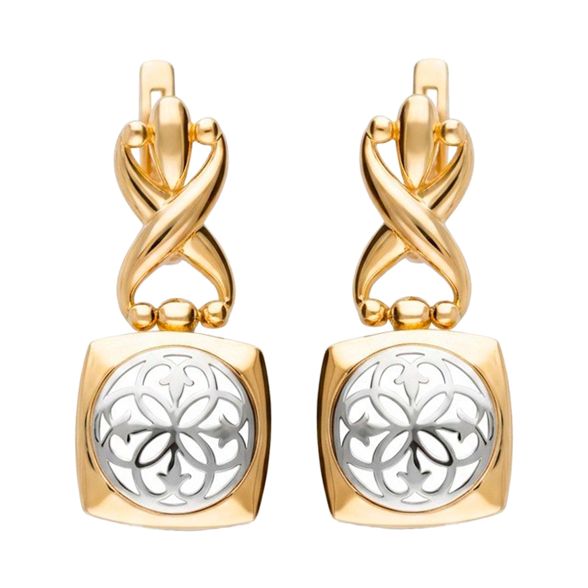 Серьги, золото, 585, 5.8г, 63344 | GoldMarket.kz