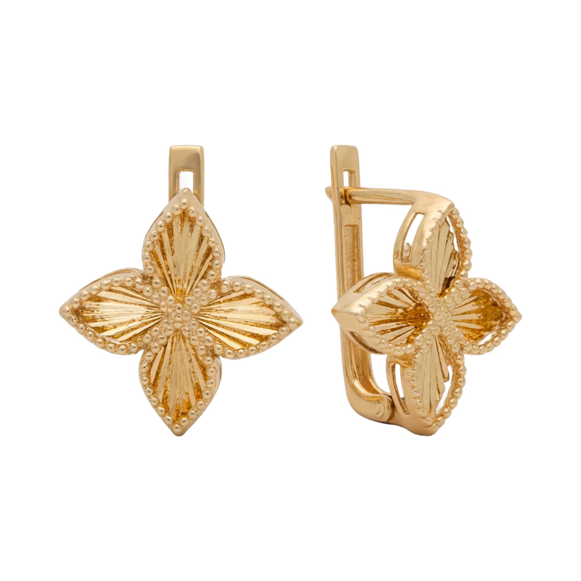 Серьги, золото, 585, 4.04г, 63365, изображение 2 | GoldMarket.kz