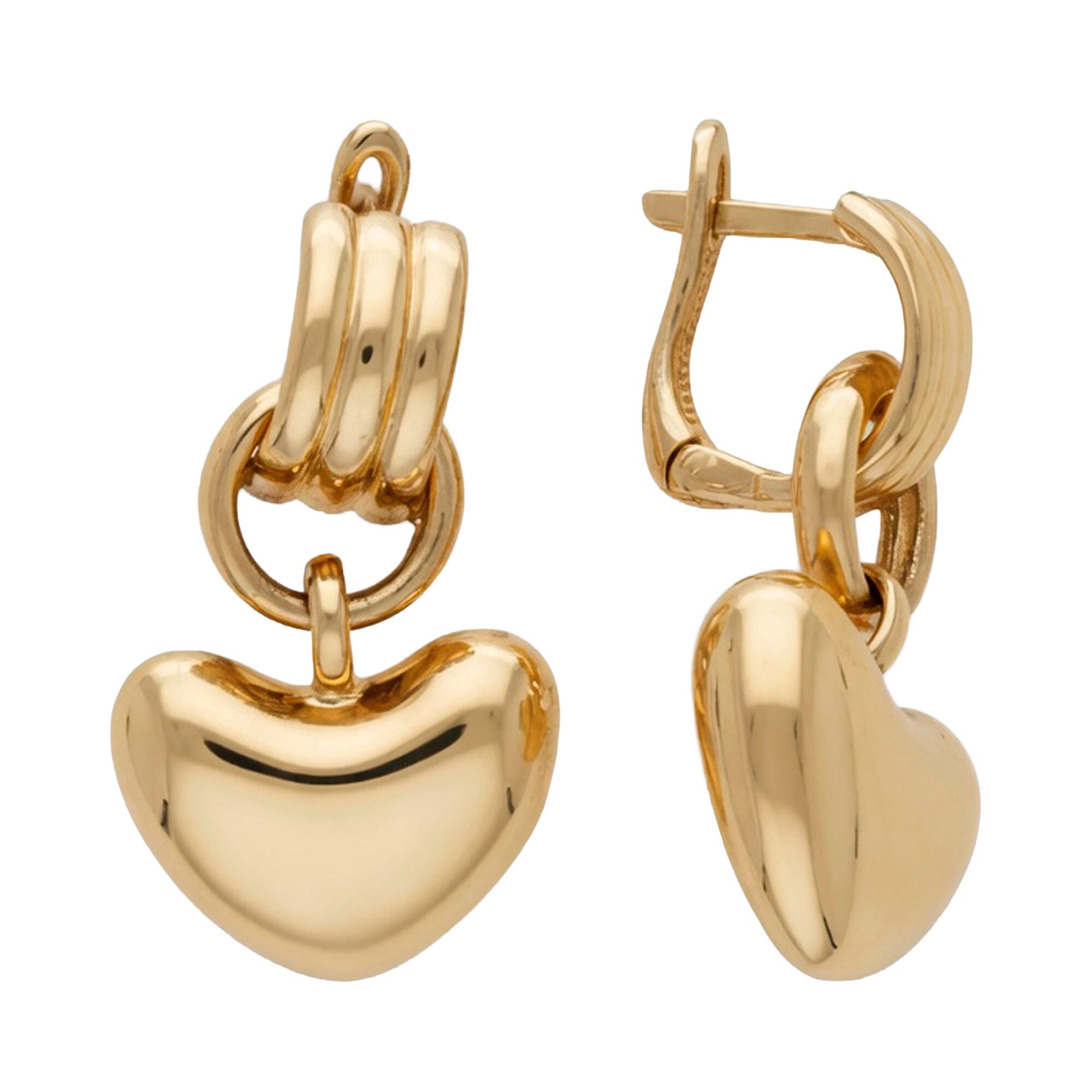 Серьги, золото, 585, 8.63г, 63381, изображение 2 | GoldMarket.kz