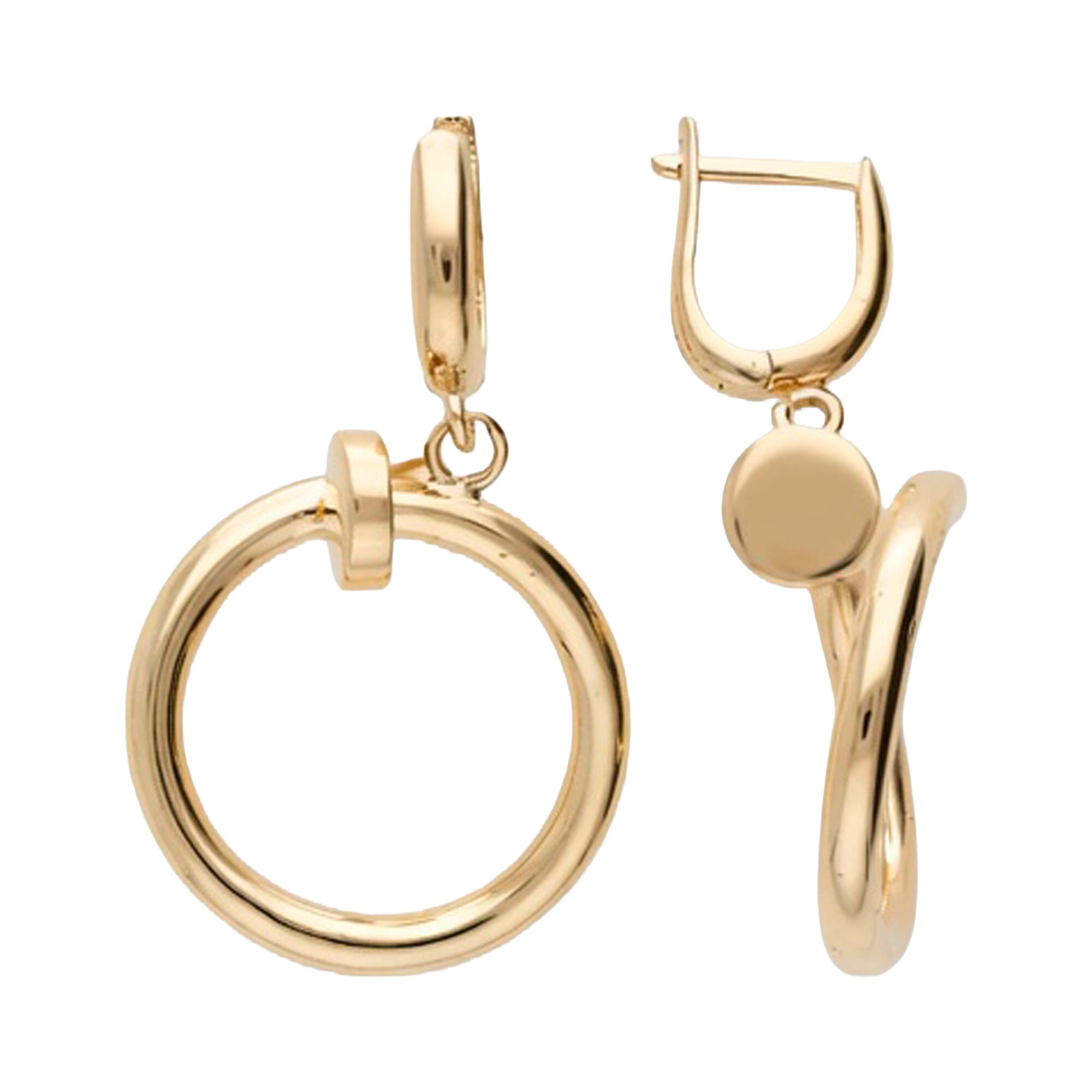 Серьги, золото, 585, 5.62г, 63389, изображение 2 | GoldMarket.kz