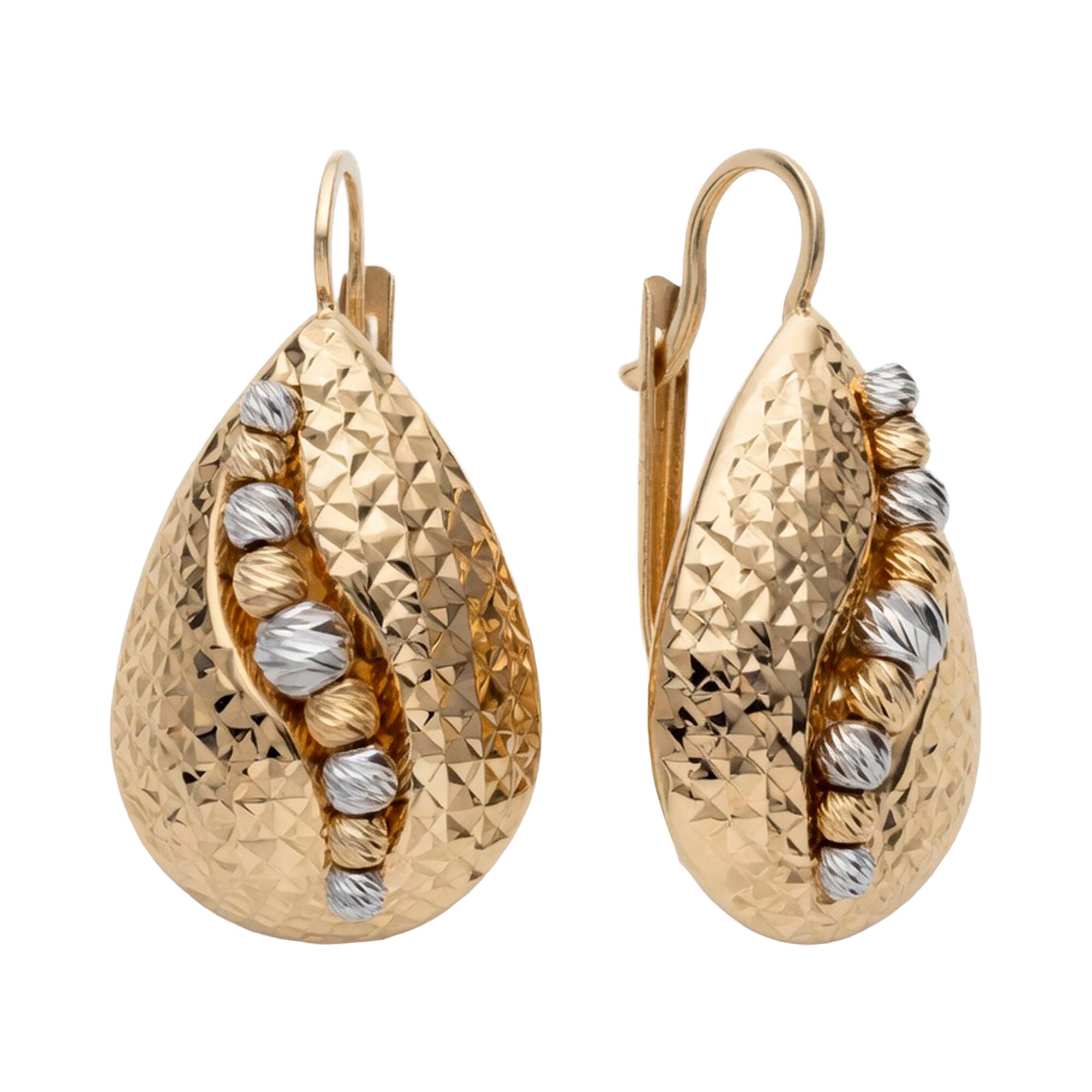 Серьги, золото, 585, 5.81г, 63392, изображение 2 | GoldMarket.kz