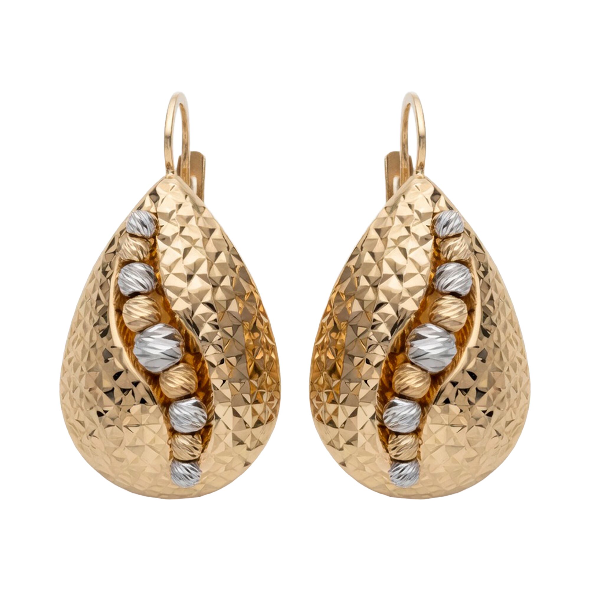 Серьги, золото, 585, 5.81г, 63392 | GoldMarket.kz