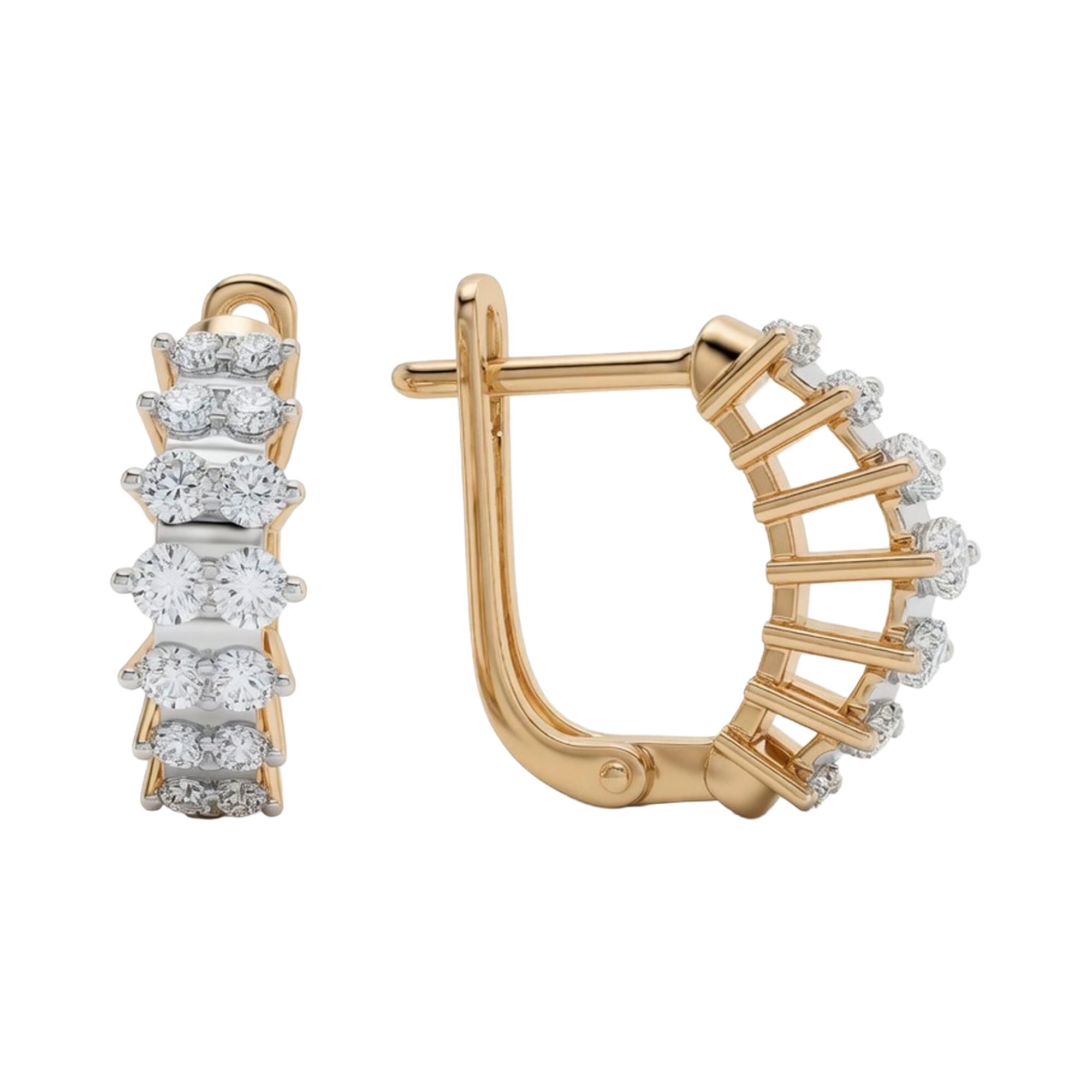 Серьги, золото, 585, 4.9г, 63399, изображение 2 | GoldMarket.kz