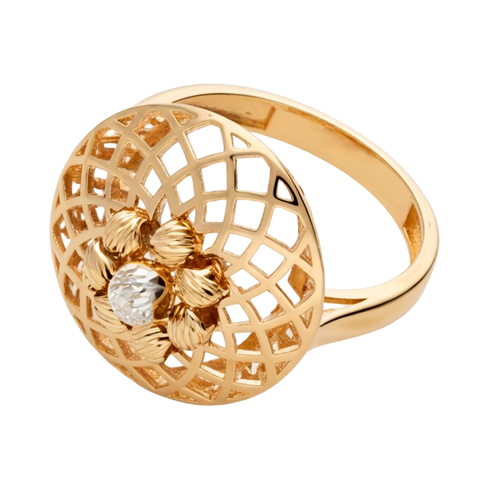 Кольцо, золото, 585, 3.56г, 63412, изображение 2 | GoldMarket.kz