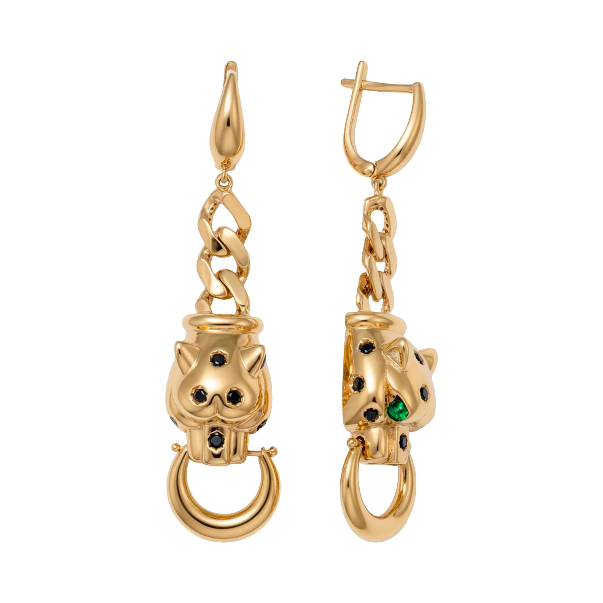 Серьги, золото, 585, 9.55г, 63421, изображение 2 | GoldMarket.kz