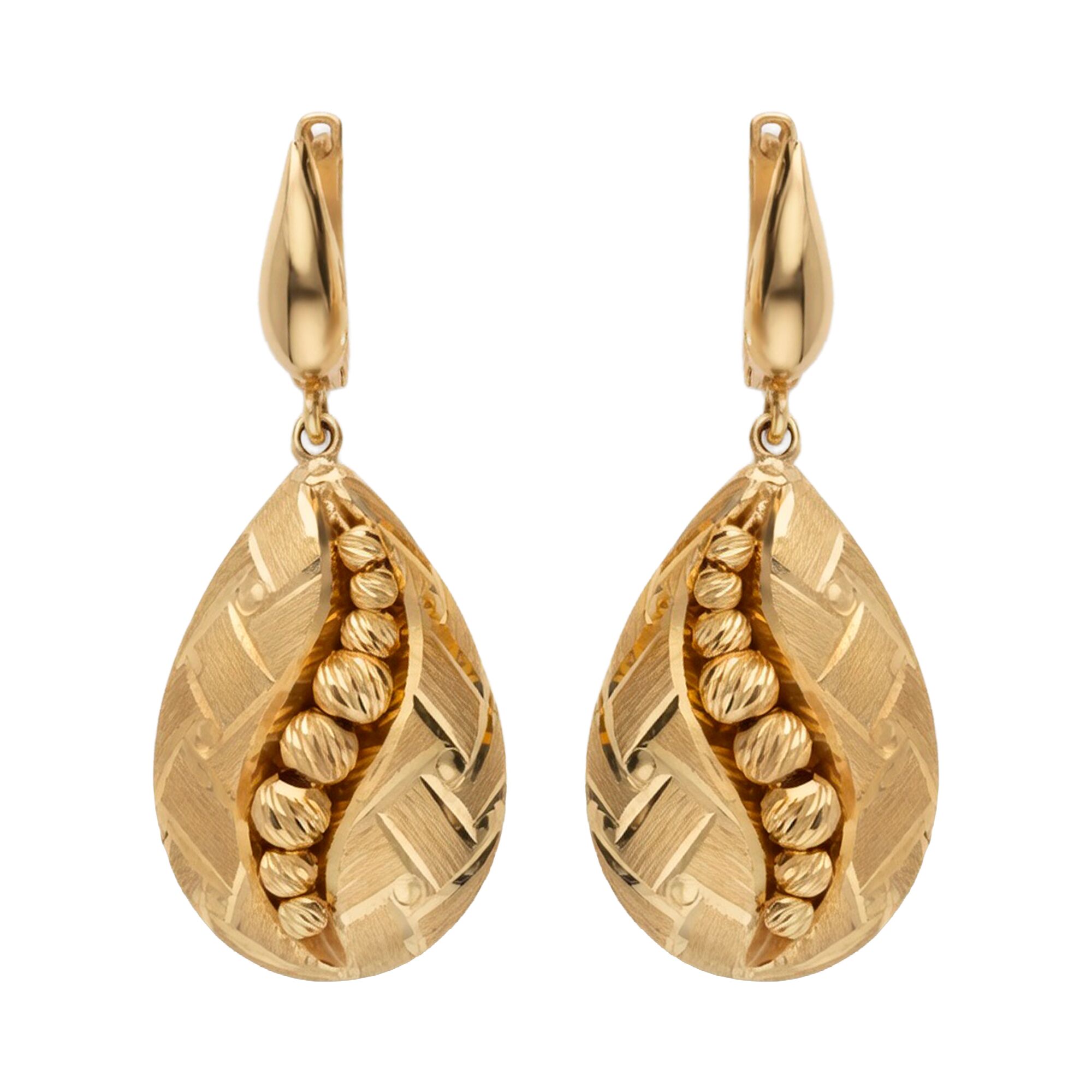 Серьги, золото, 585, 7.09г, 63429 | GoldMarket.kz