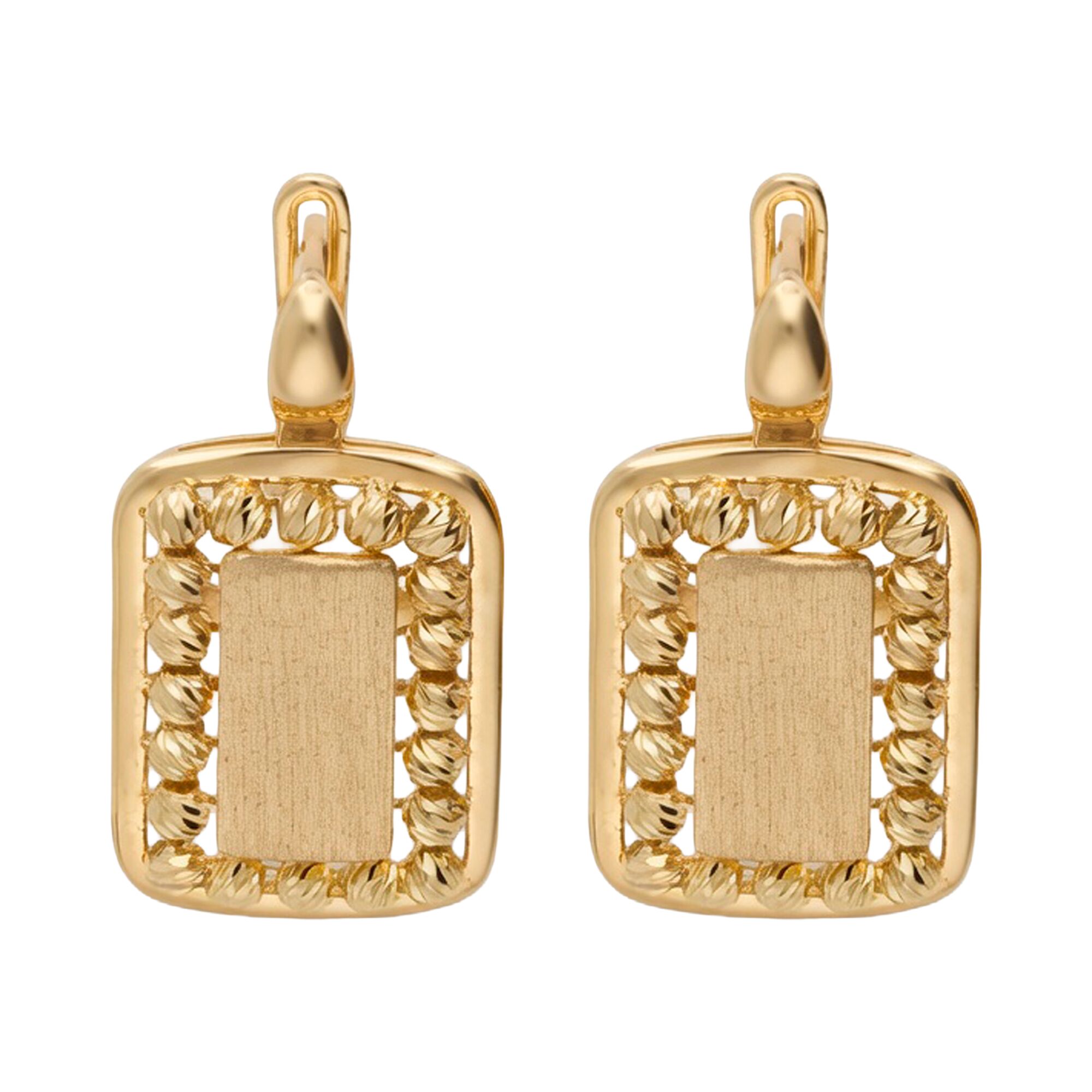 Серьги, золото, 585, 7.98г, 63433 | GoldMarket.kz