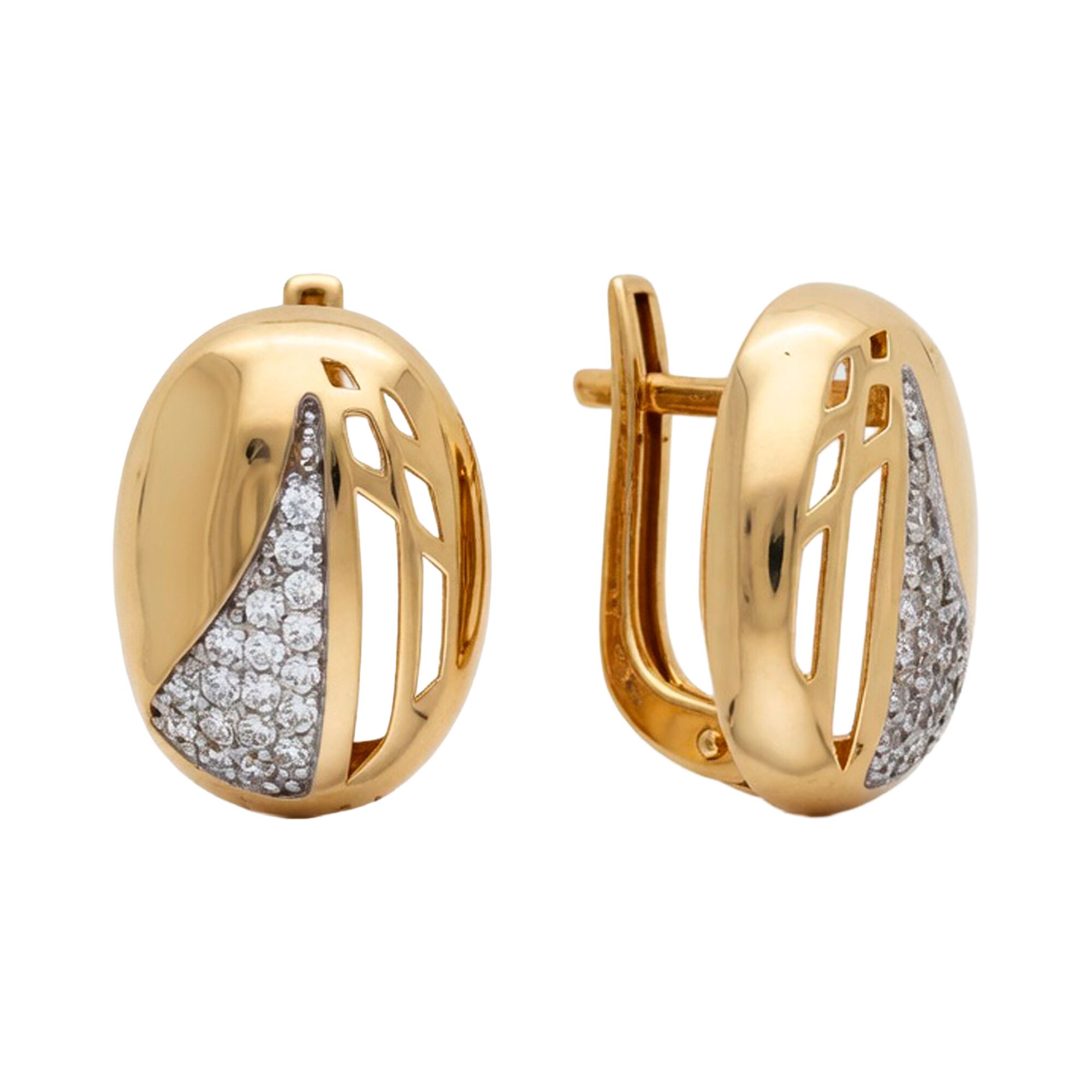 Серьги, золото, 585, 3.01г, 63435, изображение 2 | GoldMarket.kz