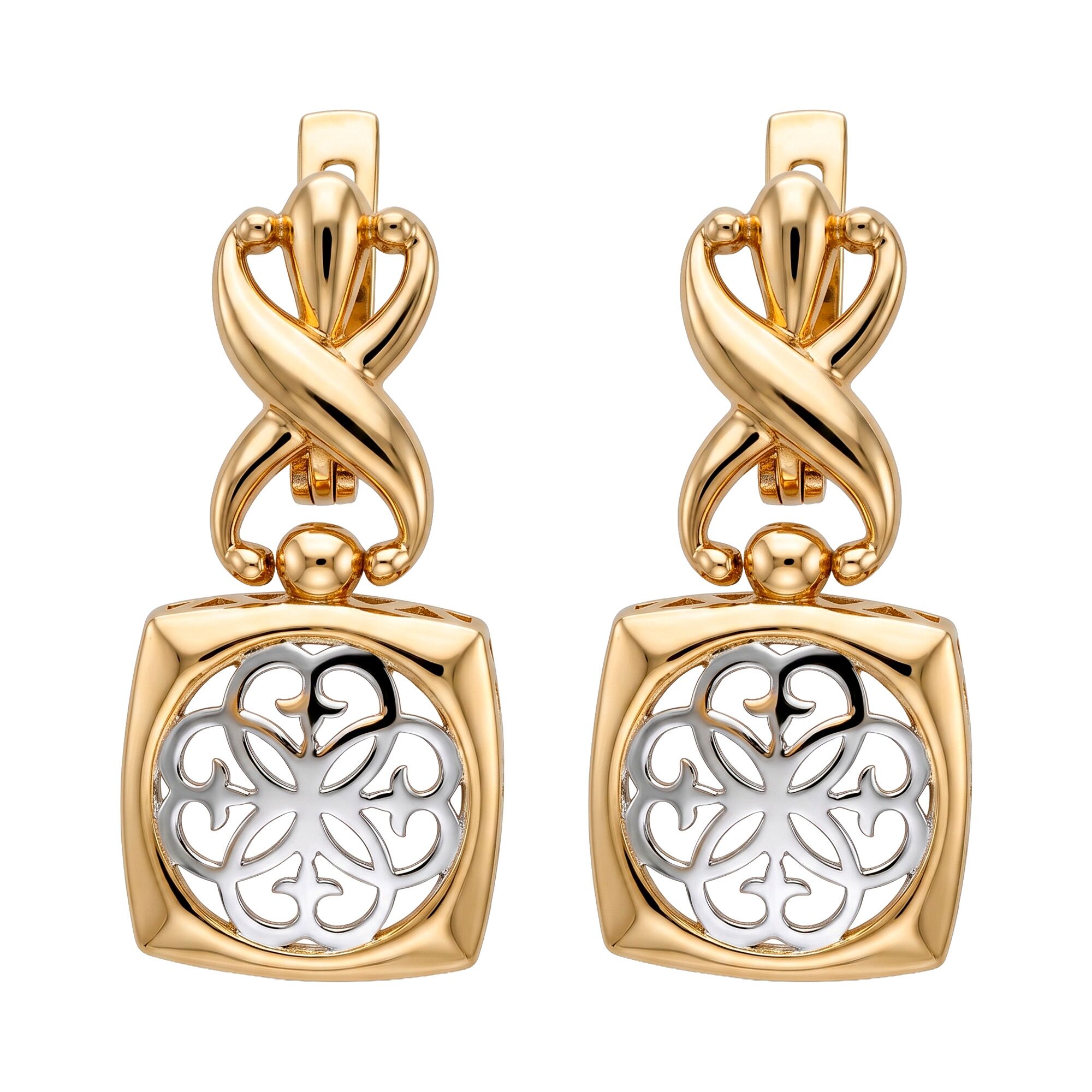 Серьги, золото, 585, 7.87г, 63464 | GoldMarket.kz