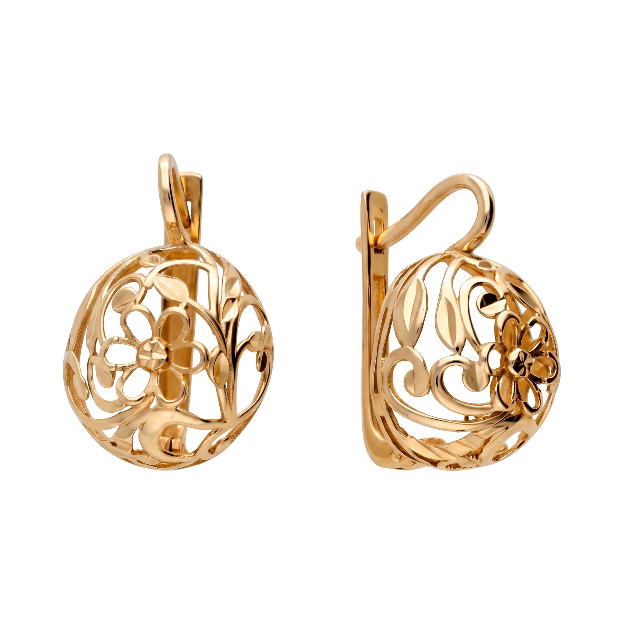 Серьги, золото, 585, 4.24г, 63468, изображение 2 | GoldMarket.kz